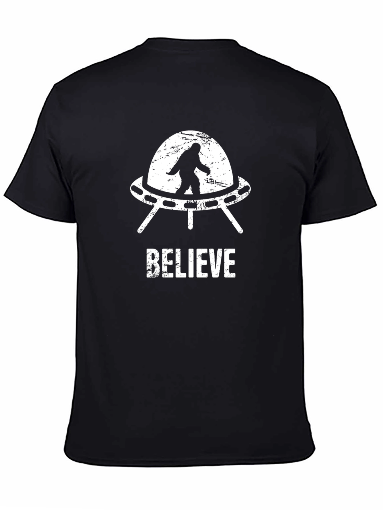 Believe Bigfoot UFO T-Shirt