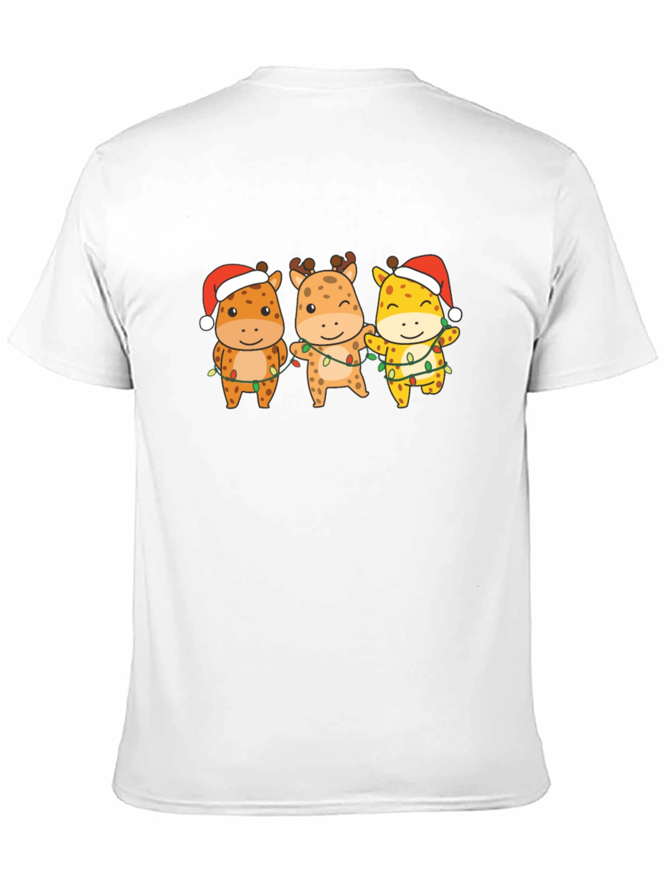 Festive Giraffe Christmas T-Shirt