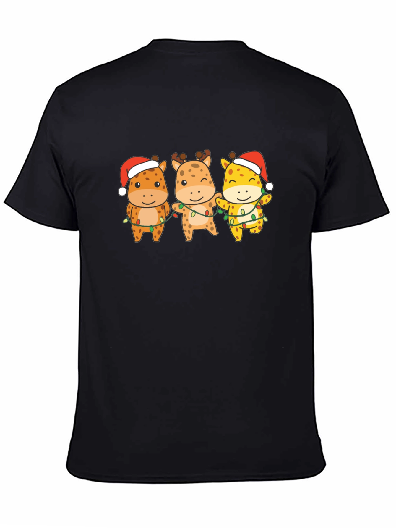 Festive Giraffe Christmas T-Shirt