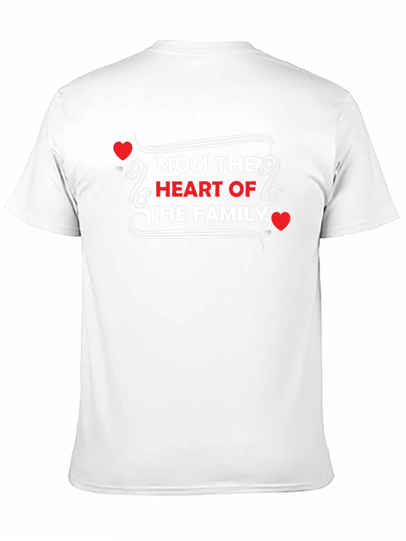 Mom The Heart of The Family Graphic Tee