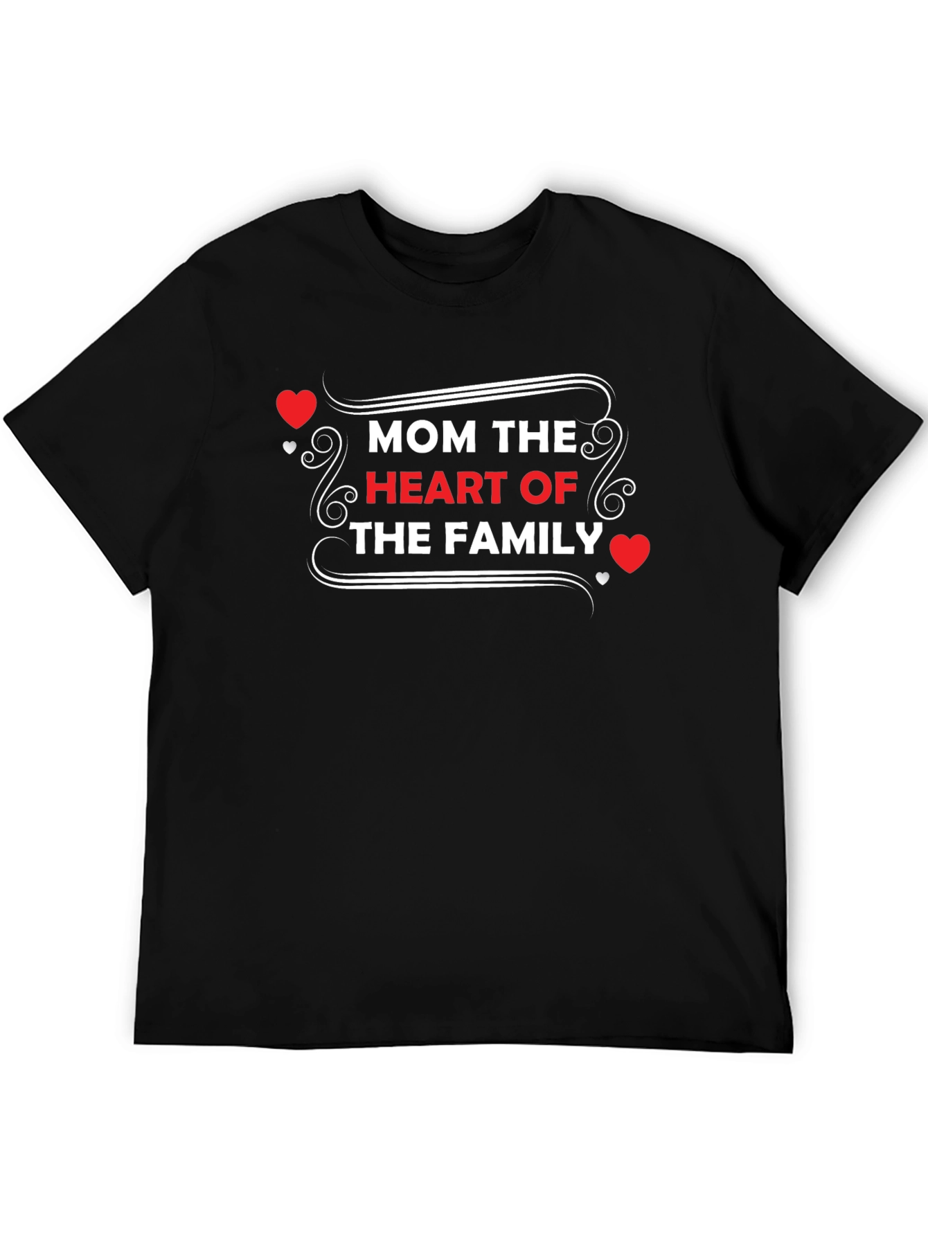 Mom The Heart of The Family Graphic Tee