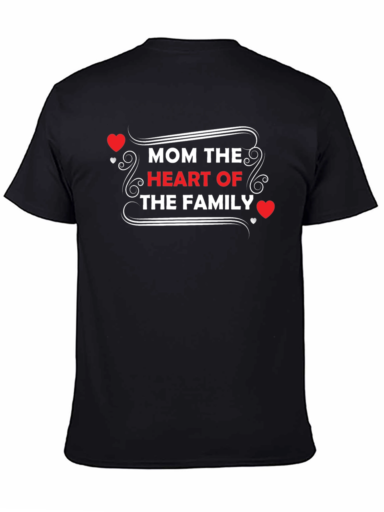 Mom The Heart of The Family Graphic Tee