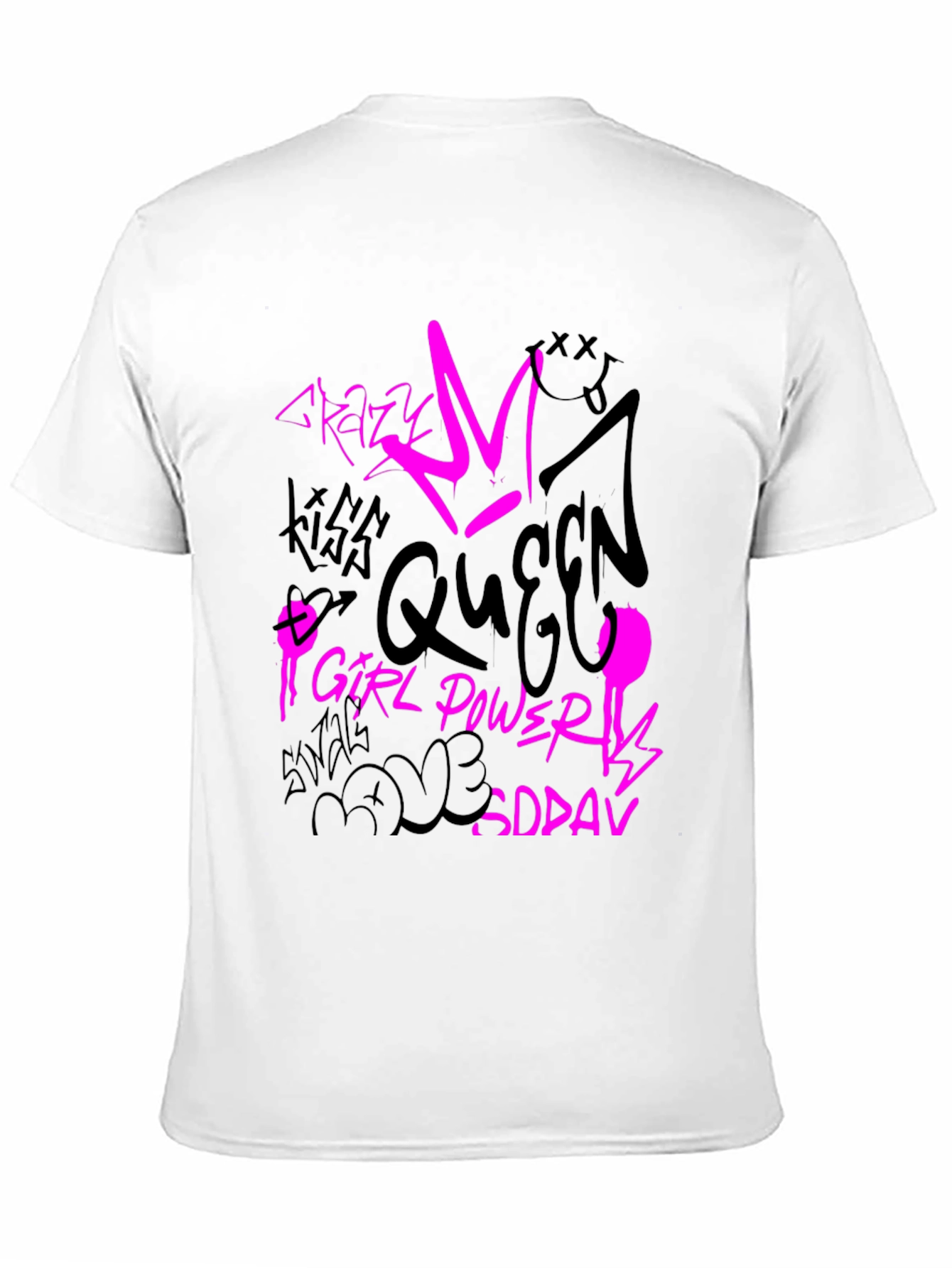 Graffiti Queen Black T-Shirt
