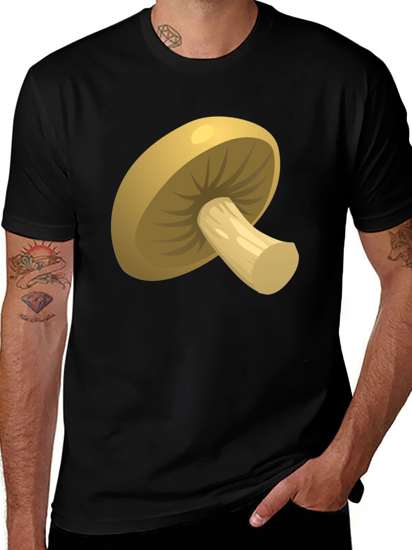 Mushroom Graphic Tee -  Unisex Cotton T-Shirt