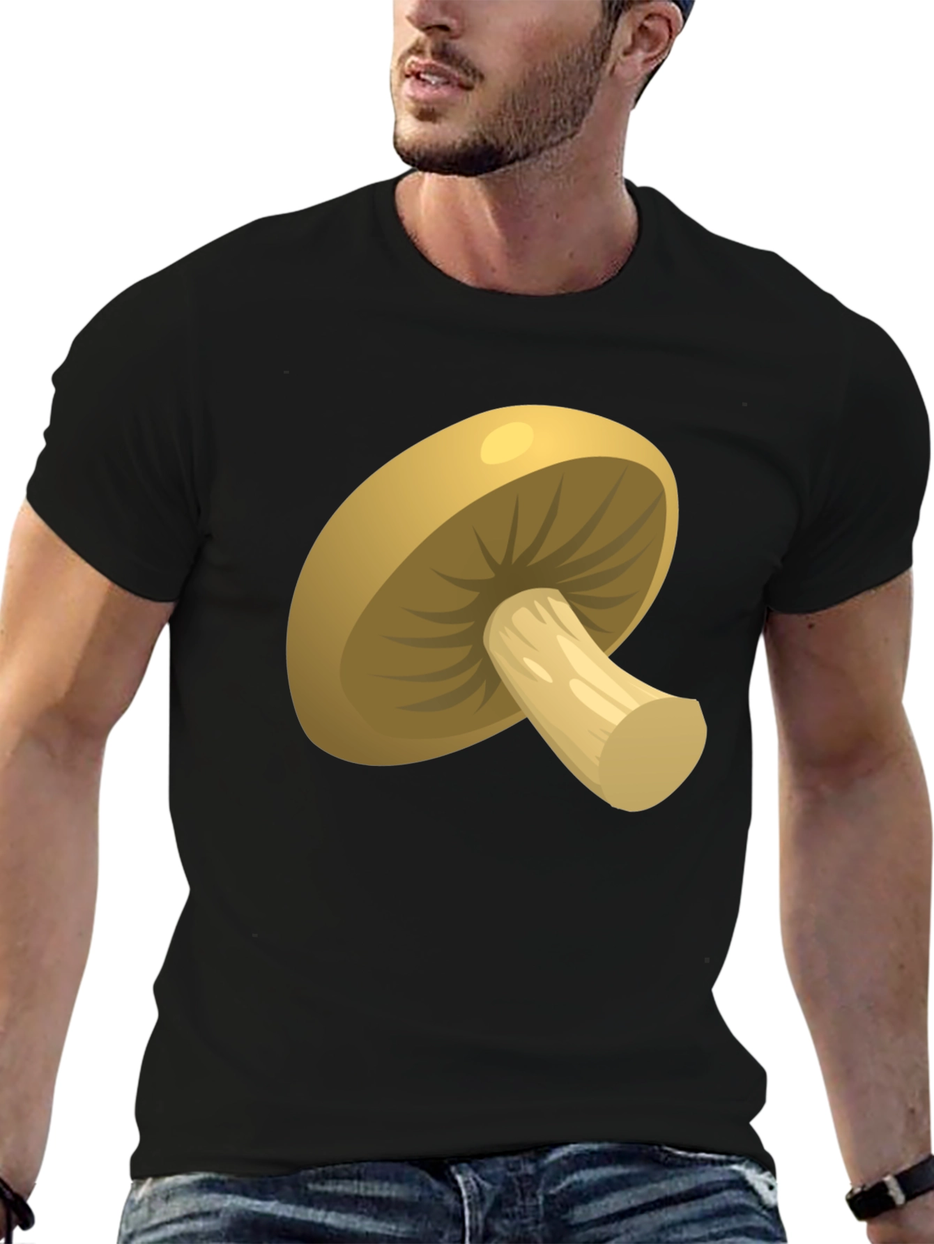 Mushroom Graphic Tee -  Unisex Cotton T-Shirt