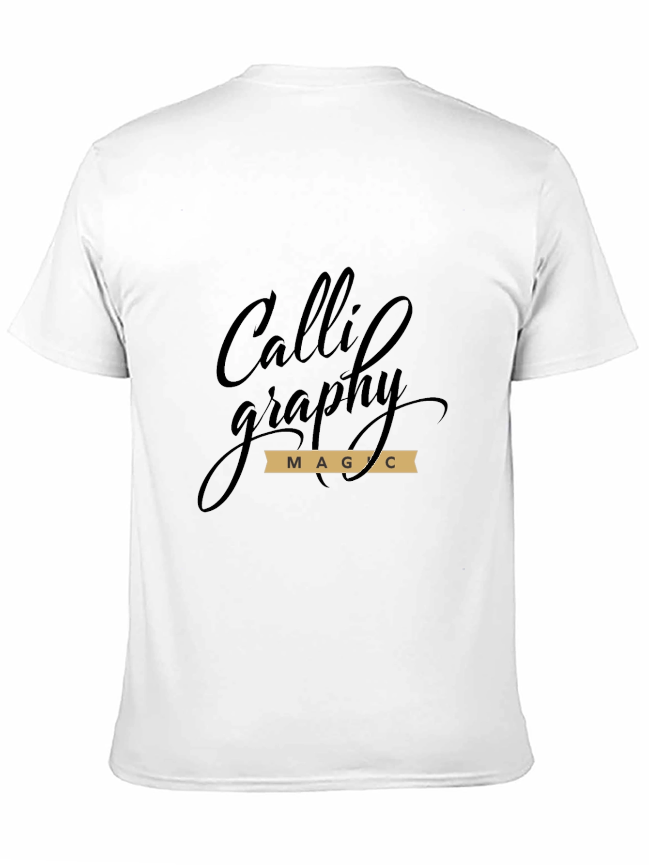 Calligraphy Magic Black Graphic T-Shirt