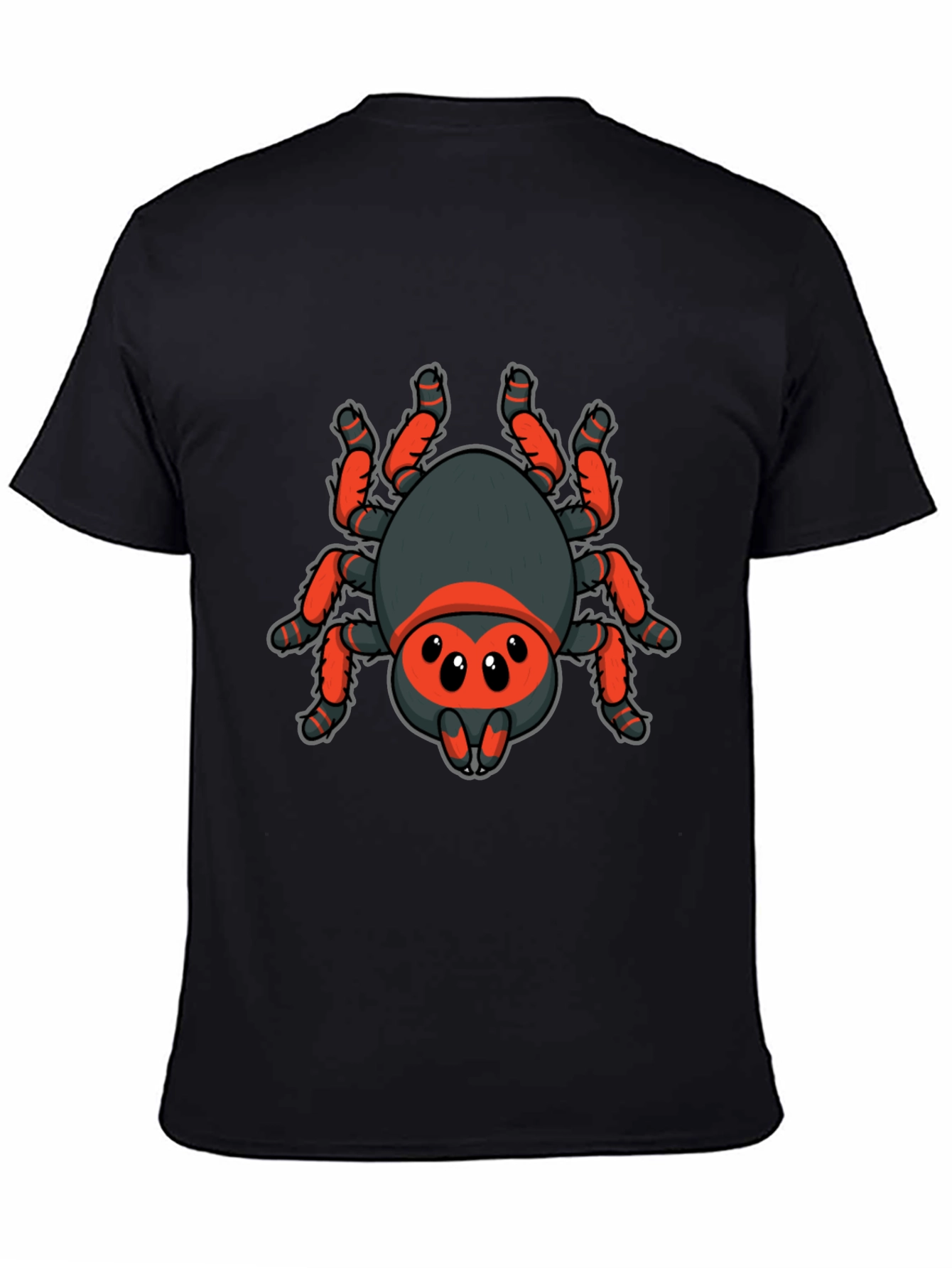 Cartoon Spider Graphic Black T-Shirt