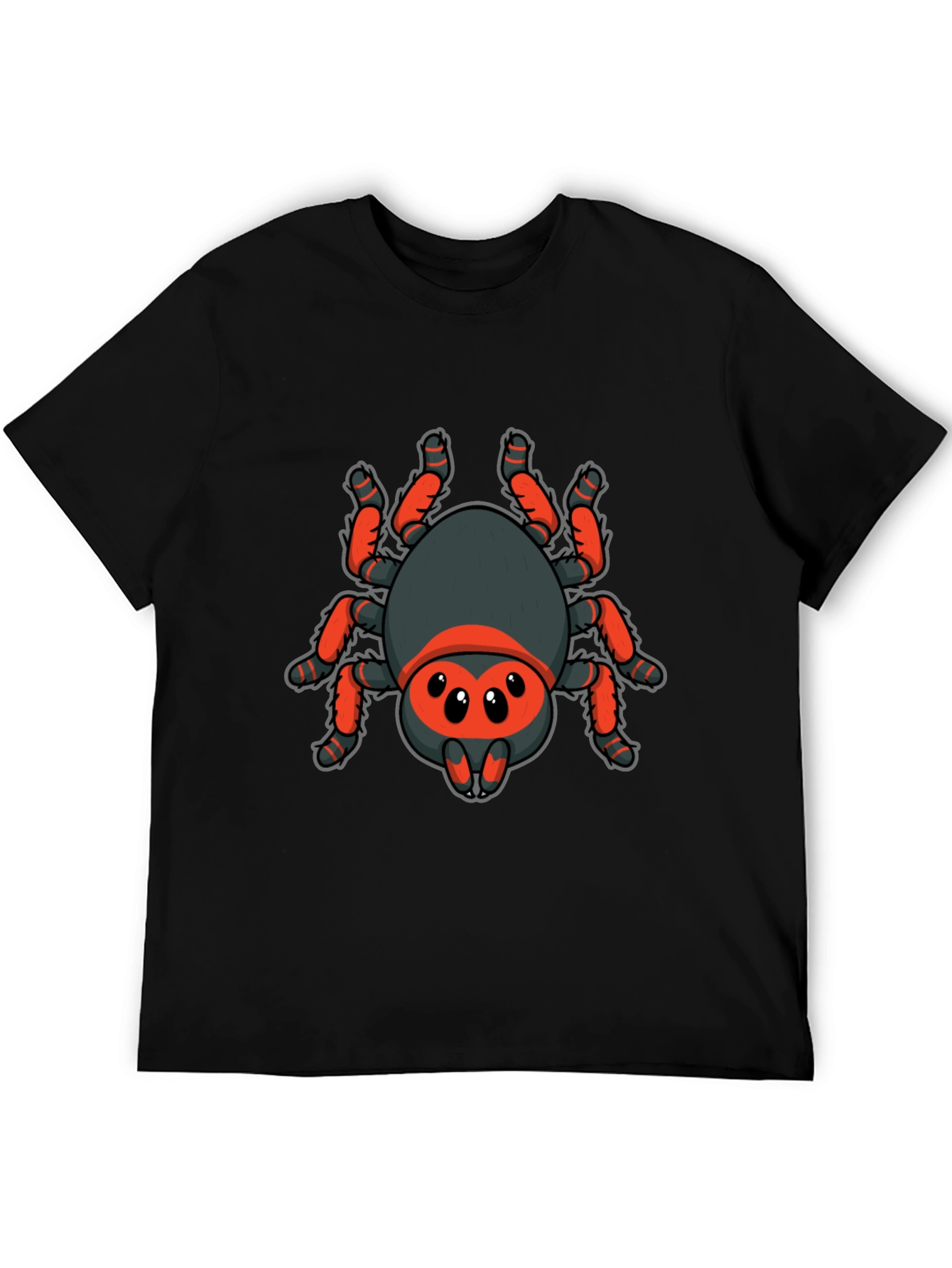 Cartoon Spider Graphic Black T-Shirt