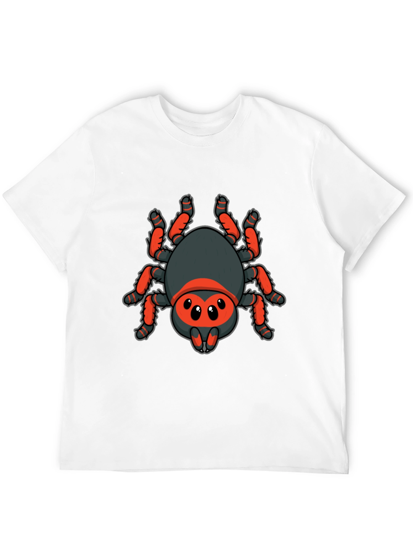Cartoon Spider Graphic Black T-Shirt