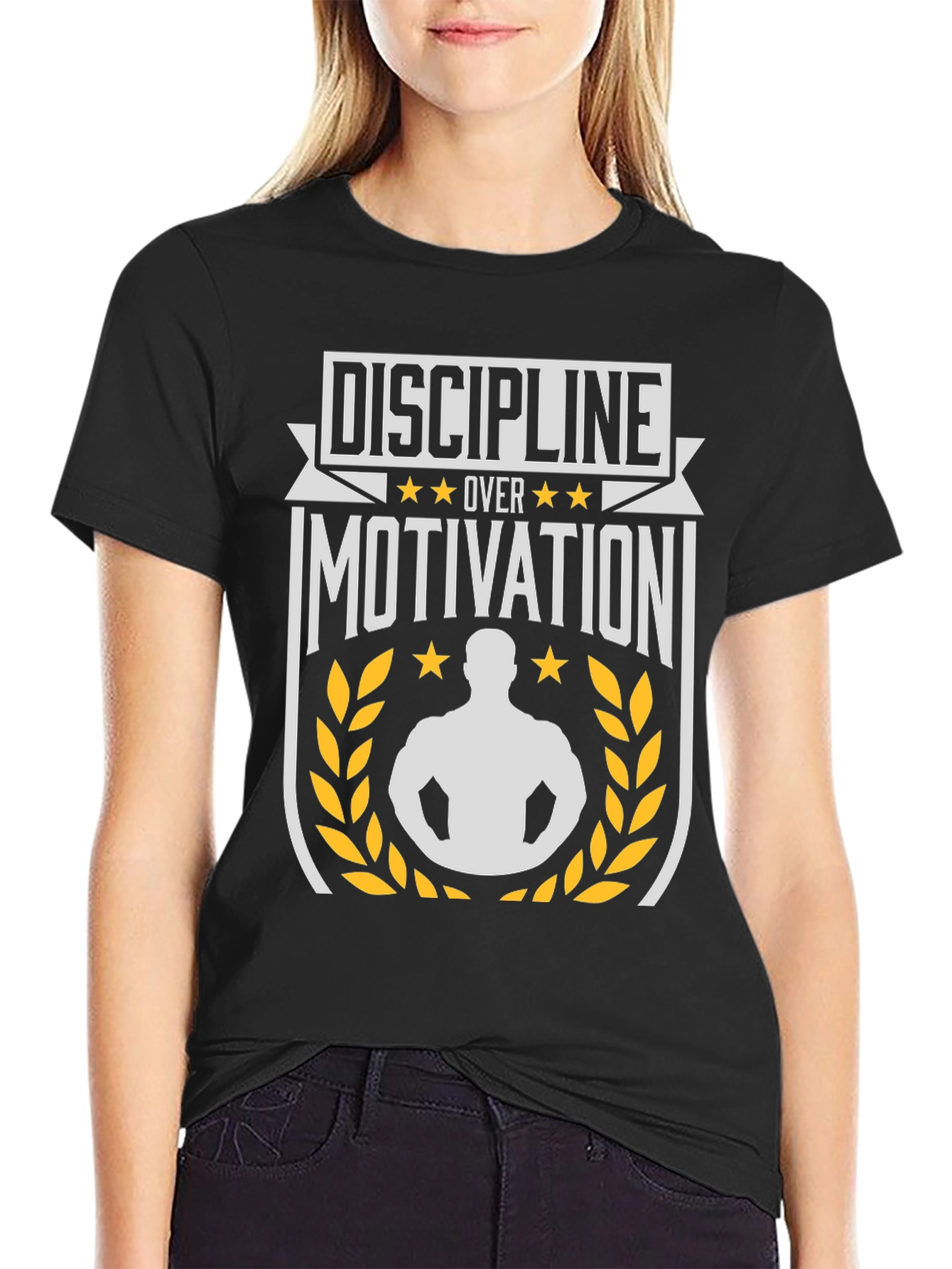 Discipline Over Motivation Graphic T-Shirt
