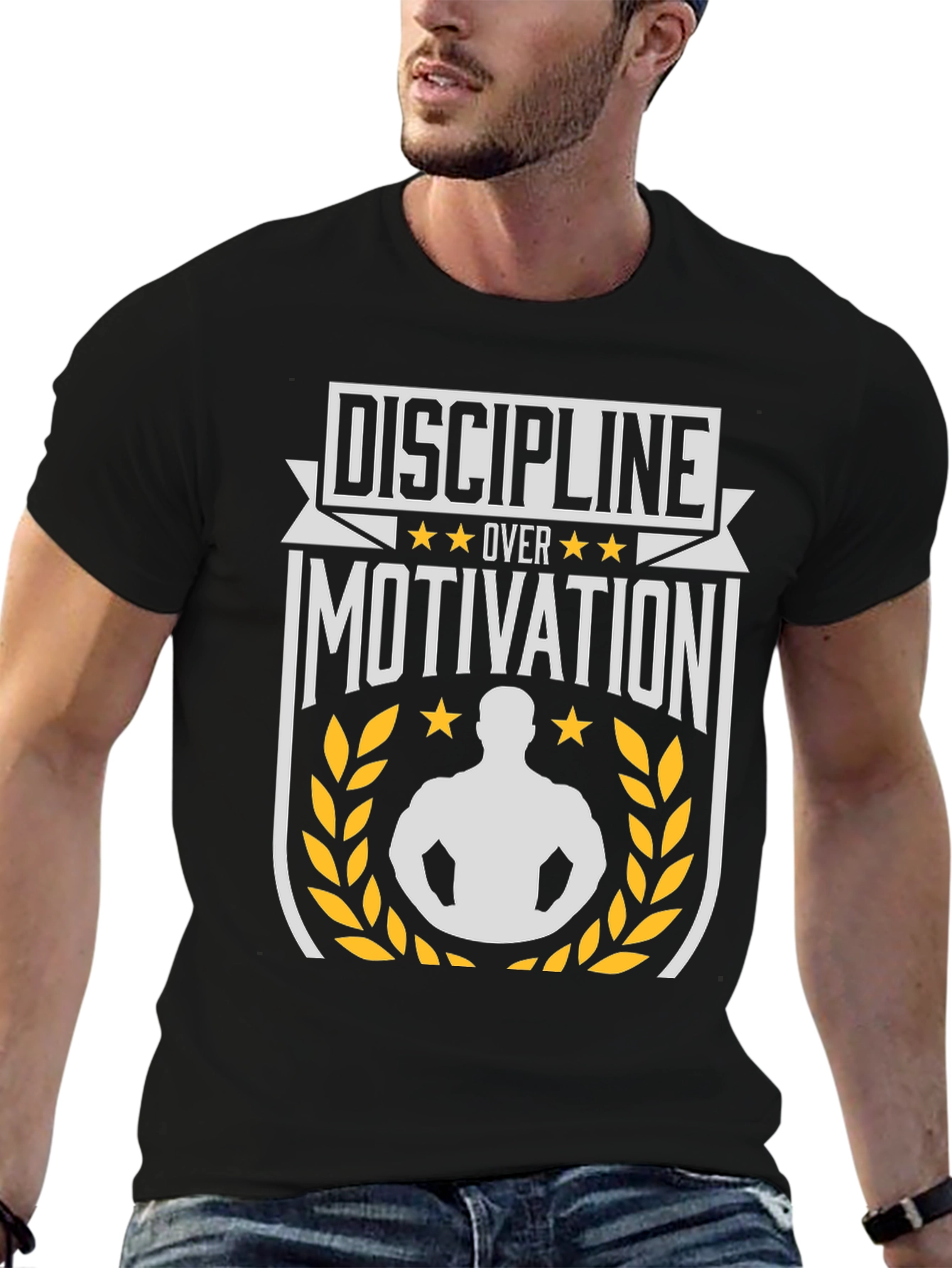Discipline Over Motivation Graphic T-Shirt