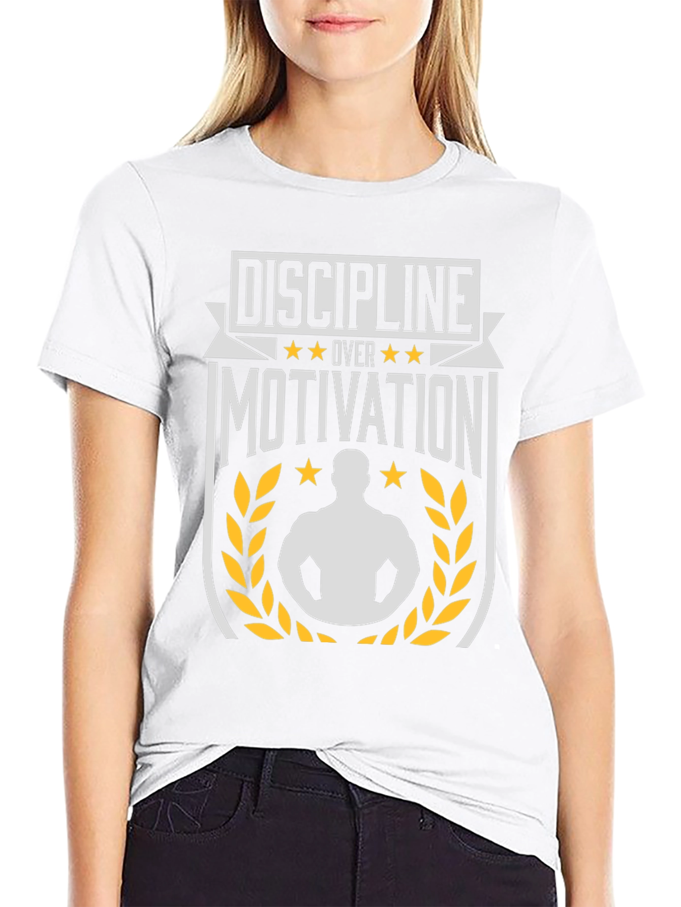 Discipline Over Motivation Graphic T-Shirt