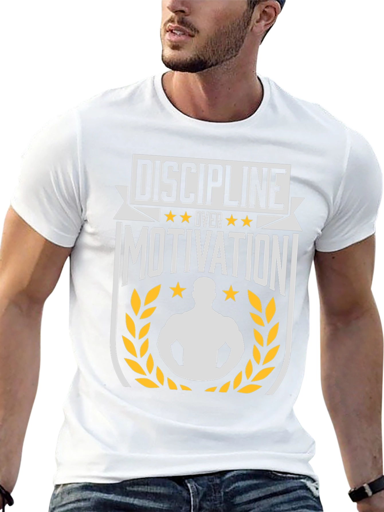 Discipline Over Motivation Graphic T-Shirt