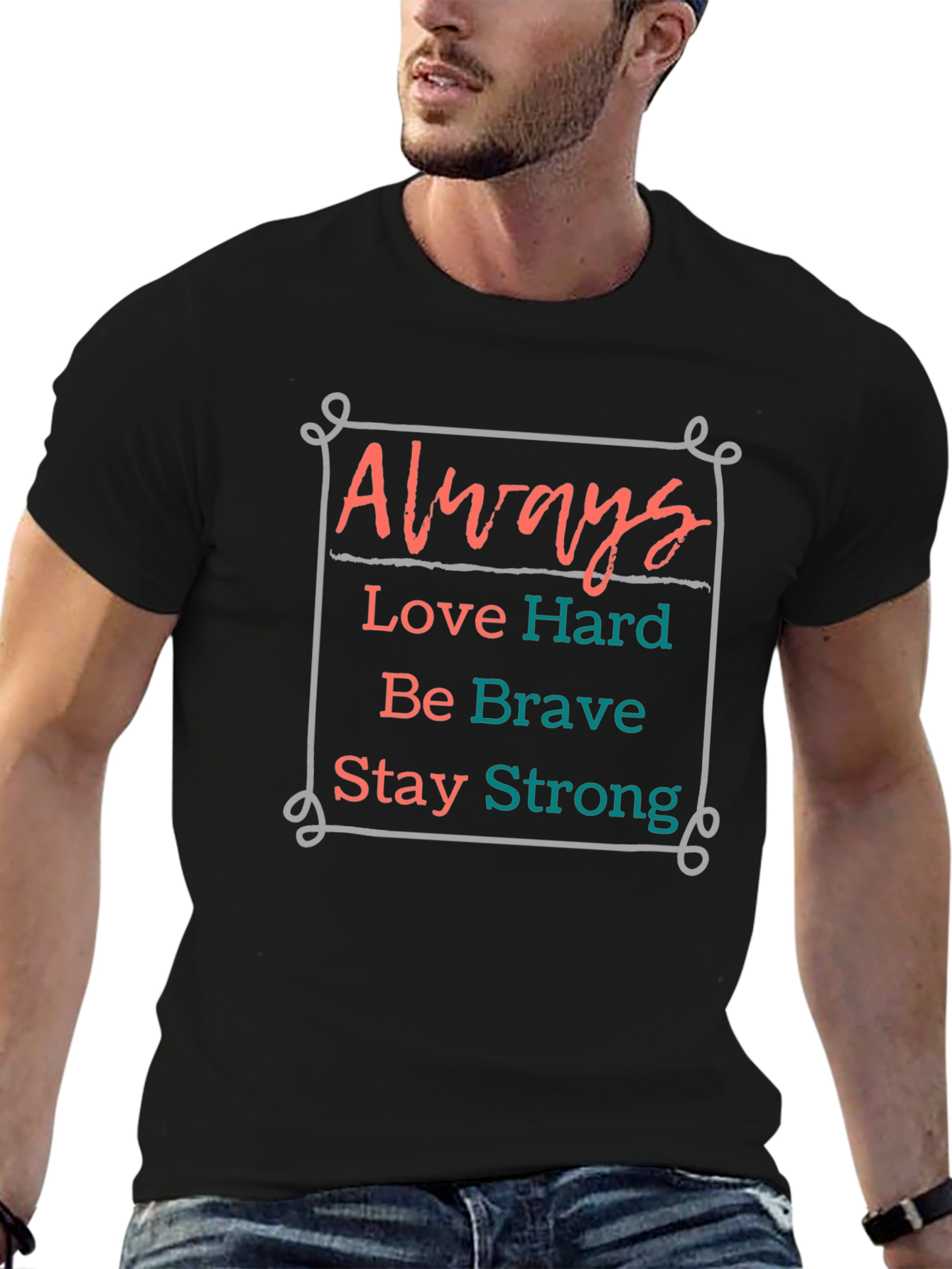 Always Love Hard Graphic Tee - Inspiring Comfort