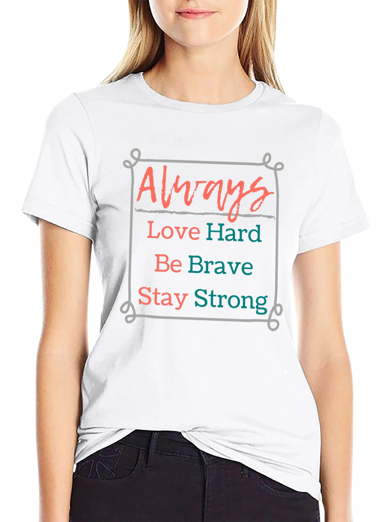 Always Love Hard Graphic Tee - Inspiring Comfort