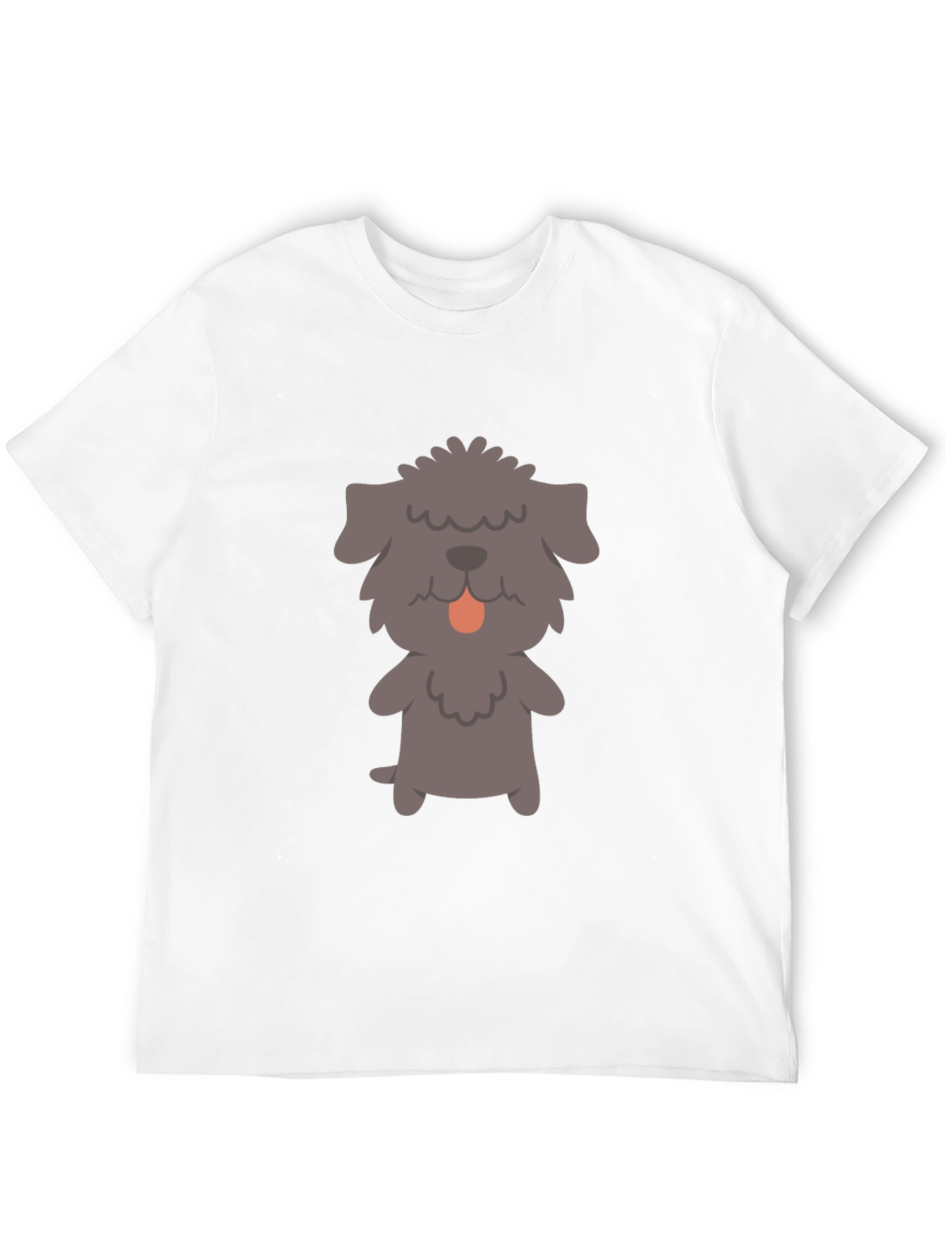 Dog Graphic T-Shirt - Black Cotton Tee