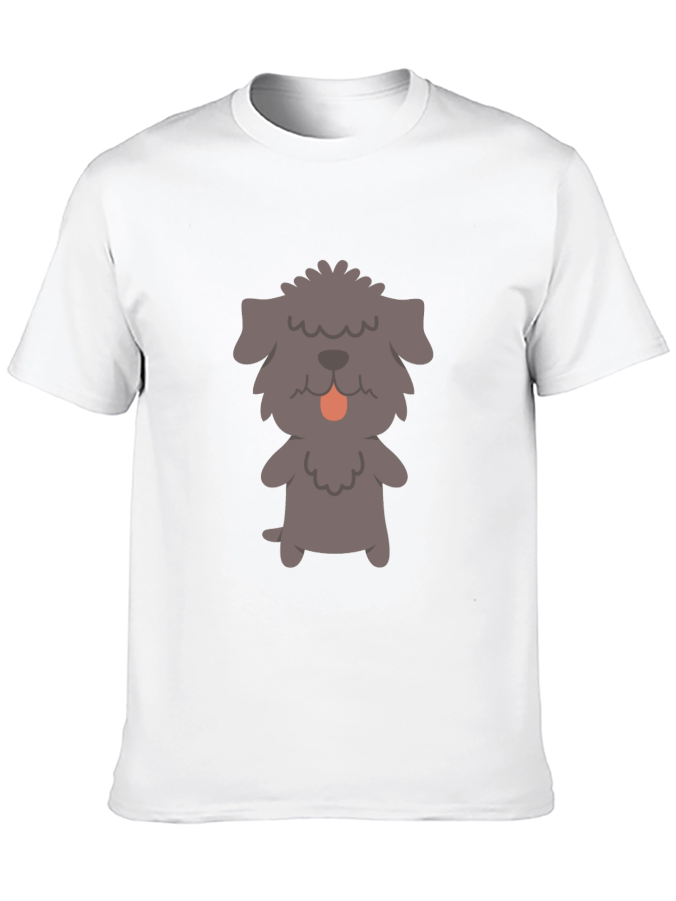Dog Graphic T-Shirt - Black Cotton Tee