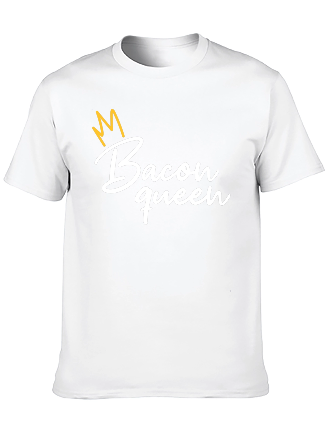 Bacon Queen Graphic T-Shirt - Black