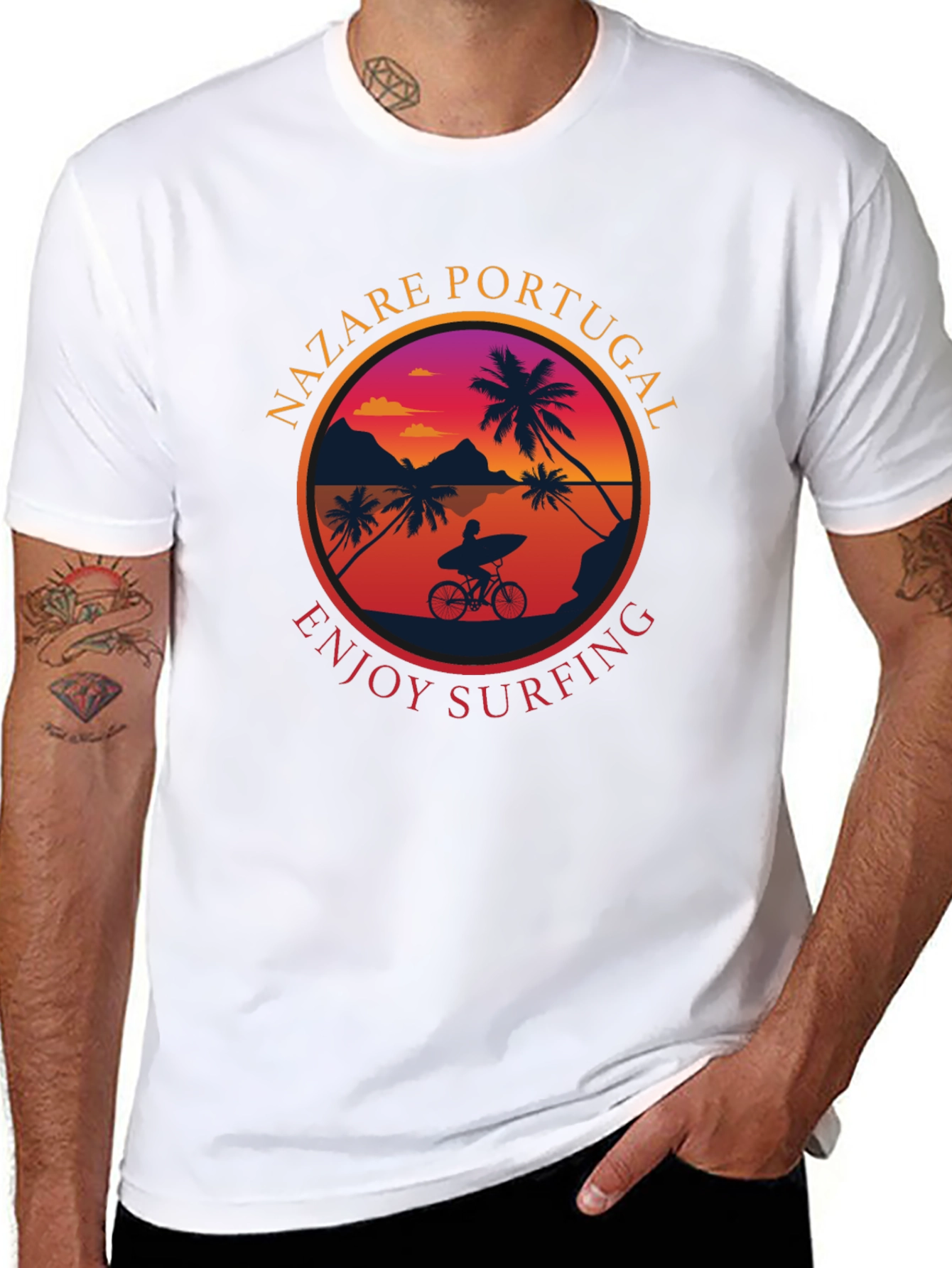 Nazaré Portugal Surfing T-Shirt