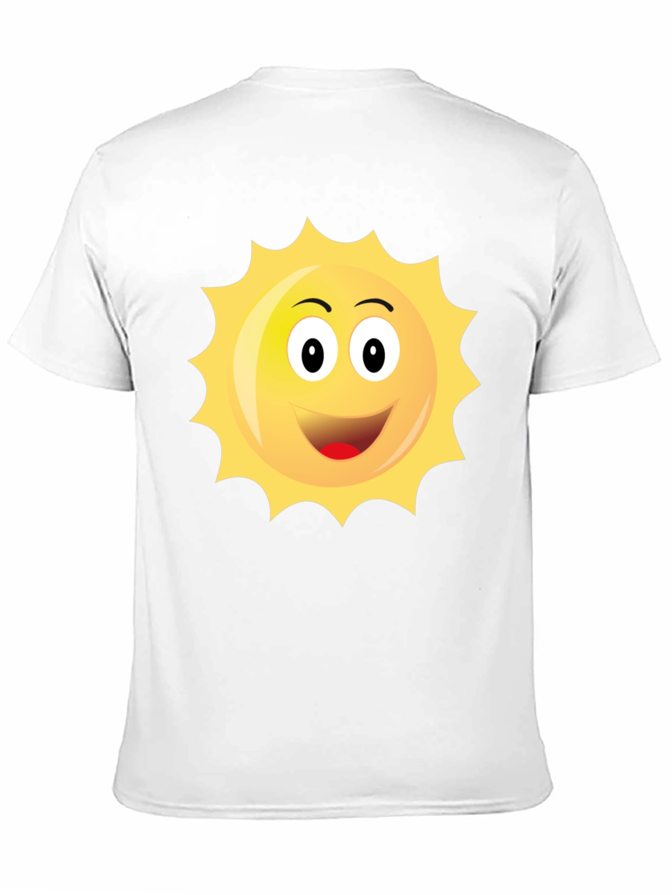 Happy Sun Graphic Black T-Shirt