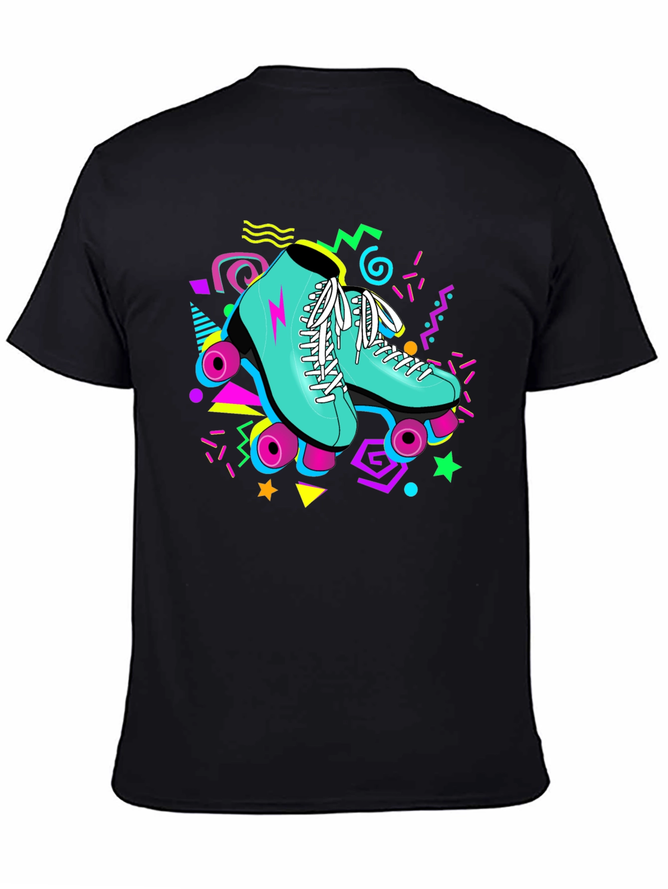Retro Roller Skate T-Shirt - 80s Style Graphic Tee