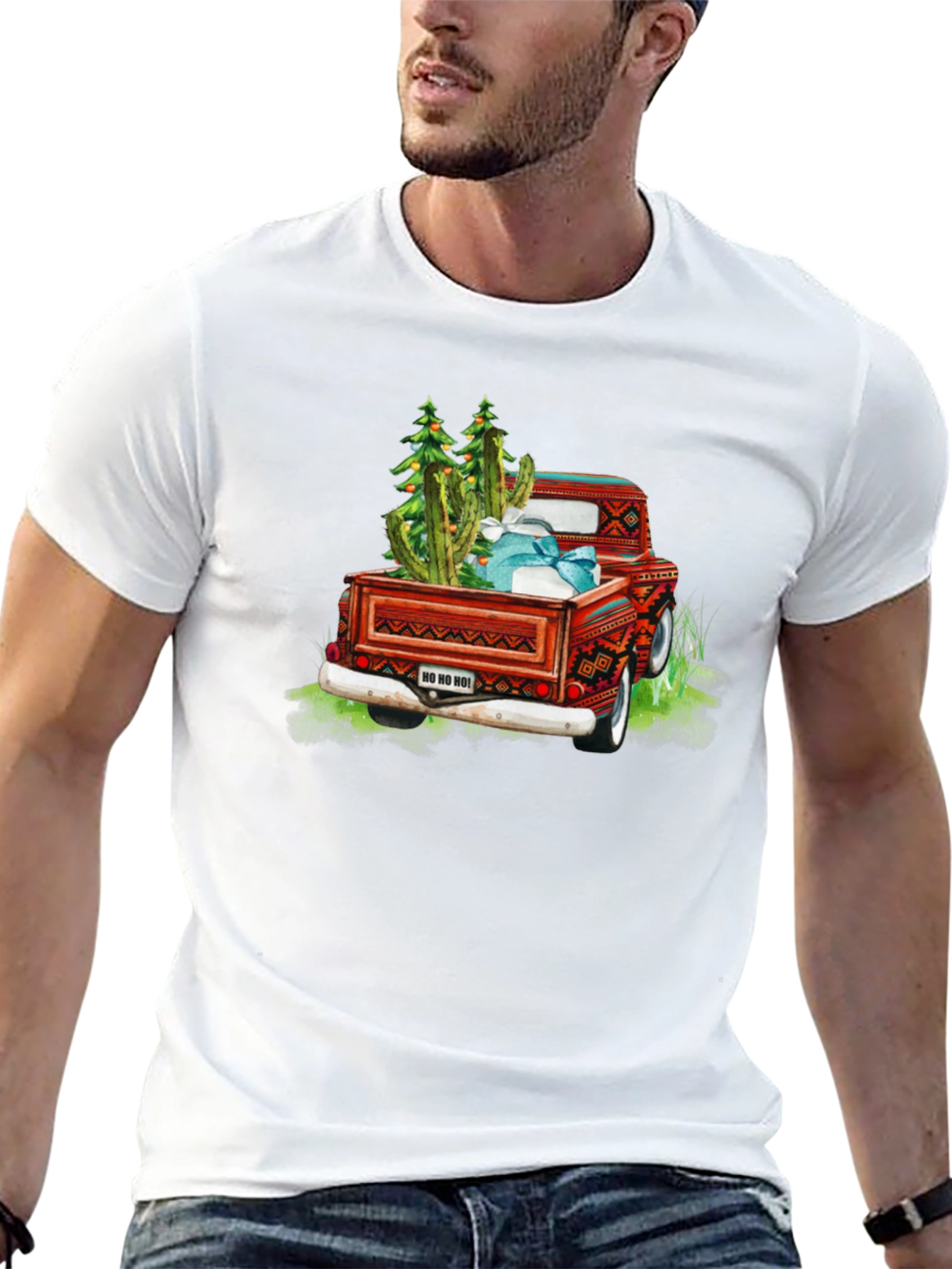 Christmas Cactus Truck T-Shirt