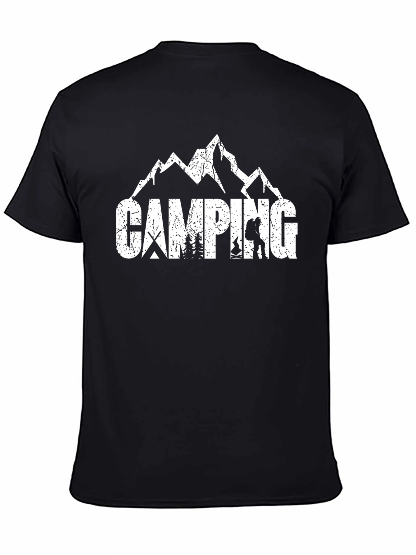 Camping Adventure T-Shirt - Black