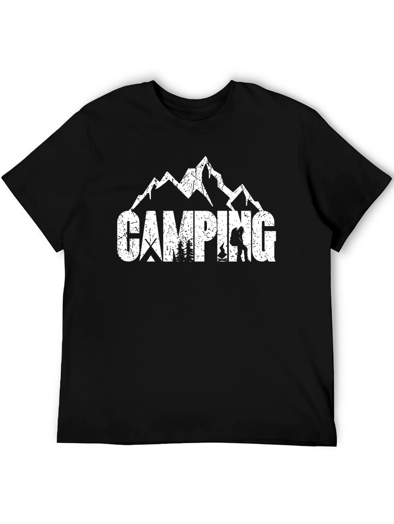 Camping Adventure T-Shirt - Black