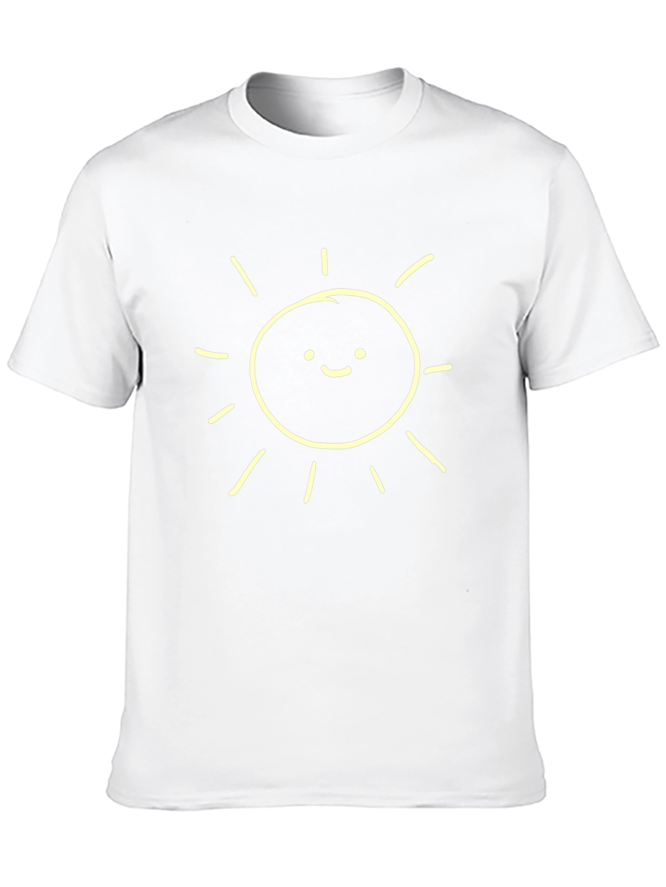 Happy Sunshine Graphic Tee - Classic Black Cotton T-Shirt