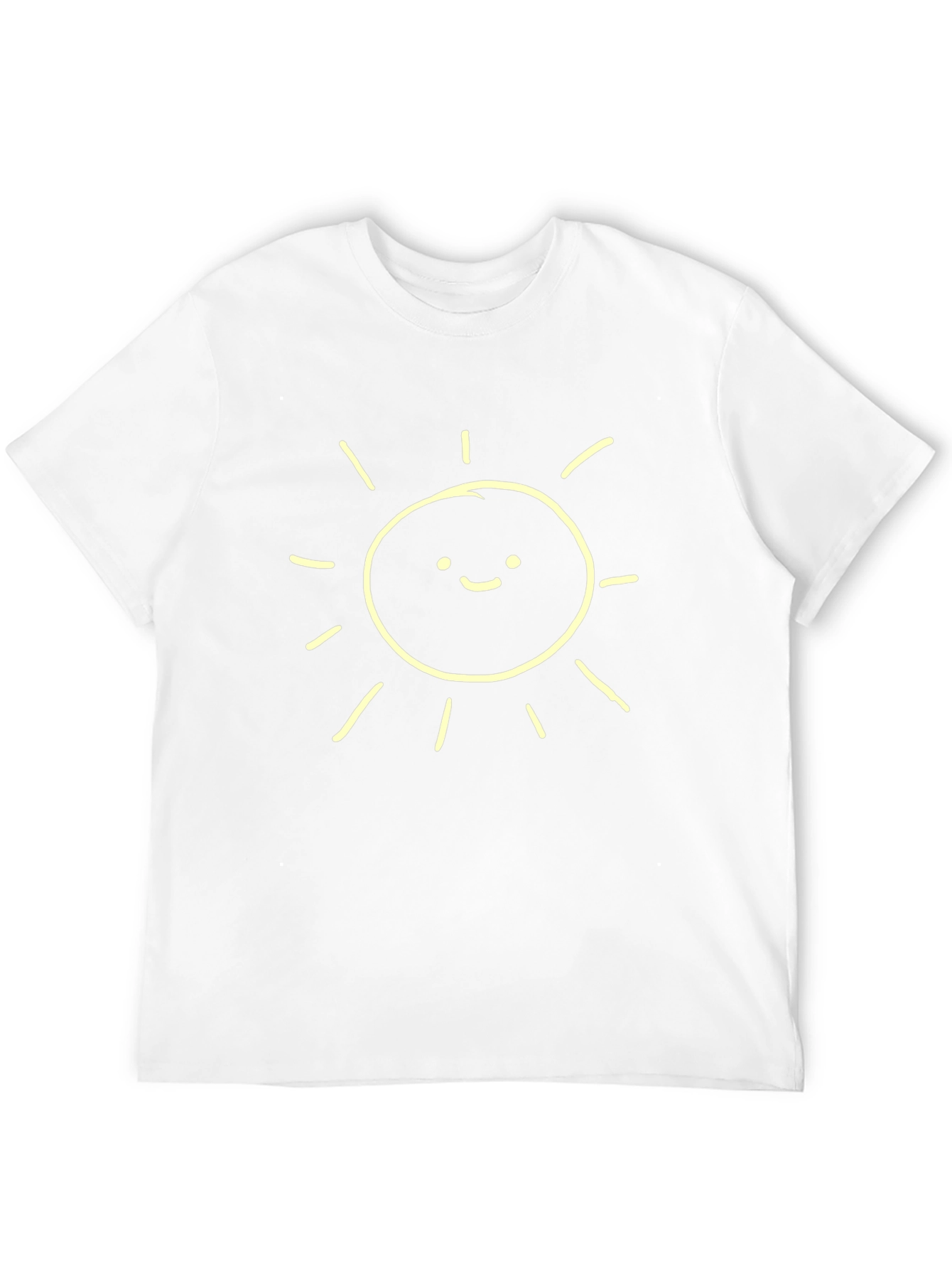 Happy Sunshine Graphic Tee - Classic Black Cotton T-Shirt