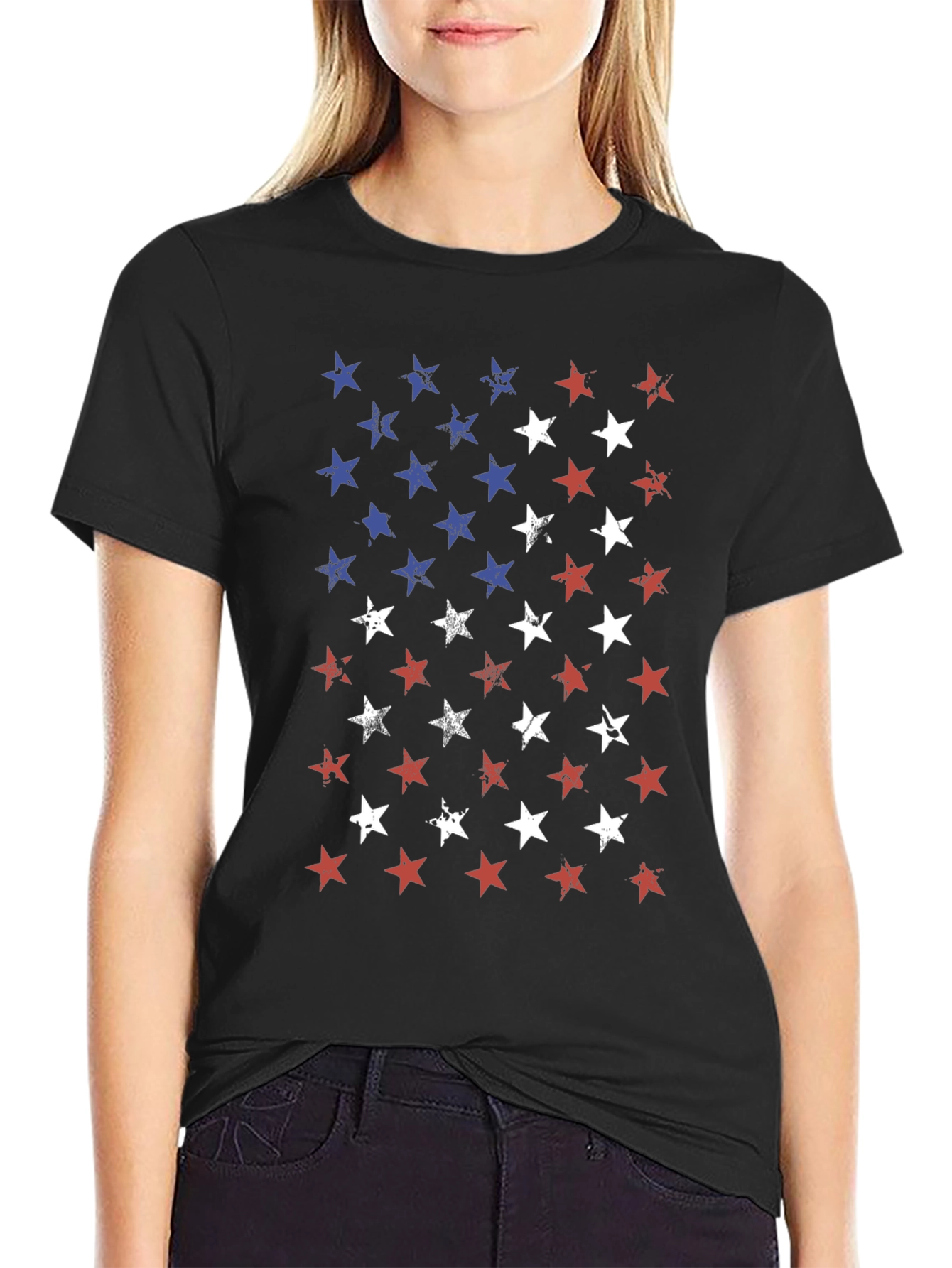 American Flag Star T-Shirt - Patriotic Pride