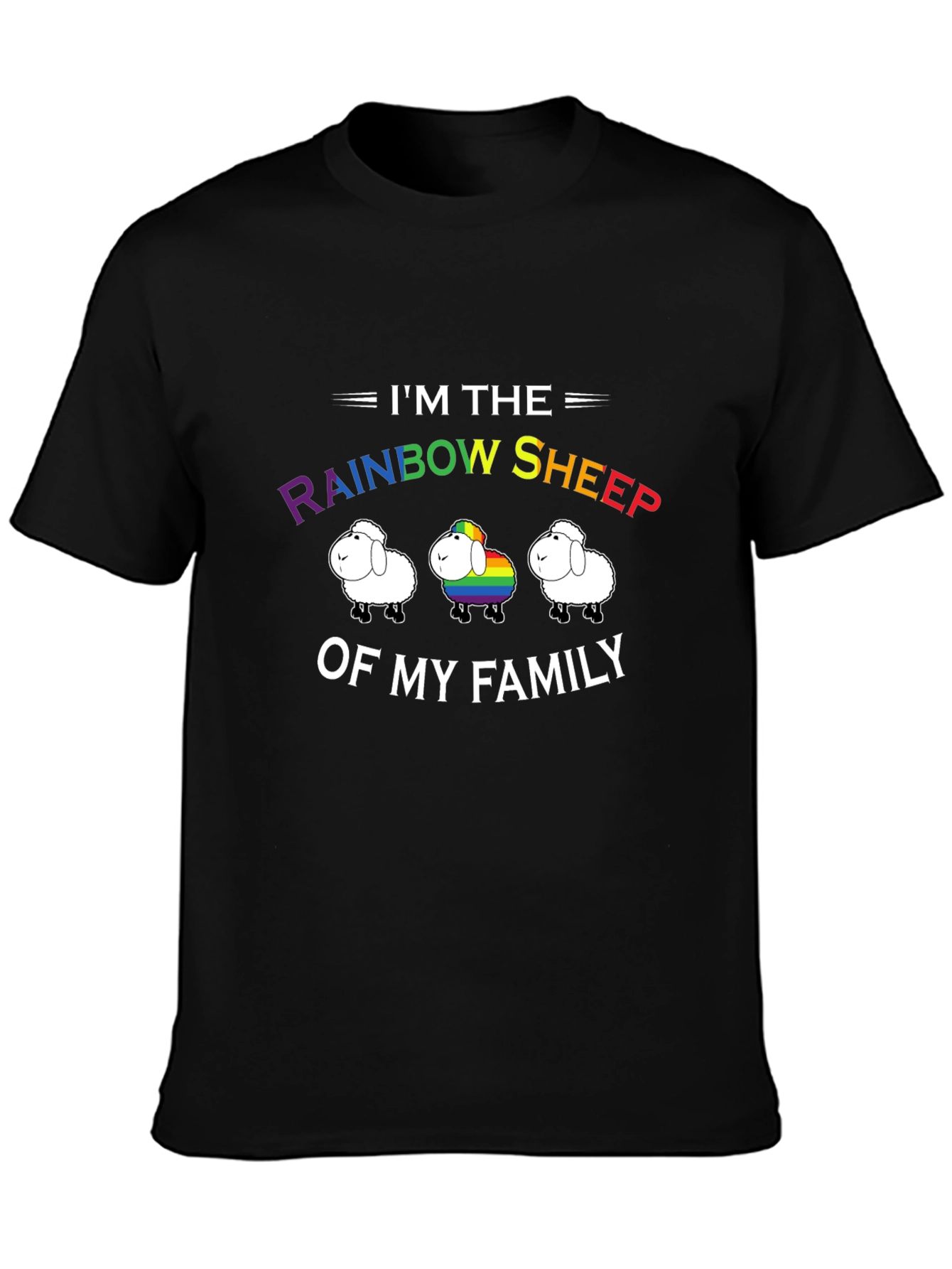 Rainbow Sheep LGBT Pride T-Shirt