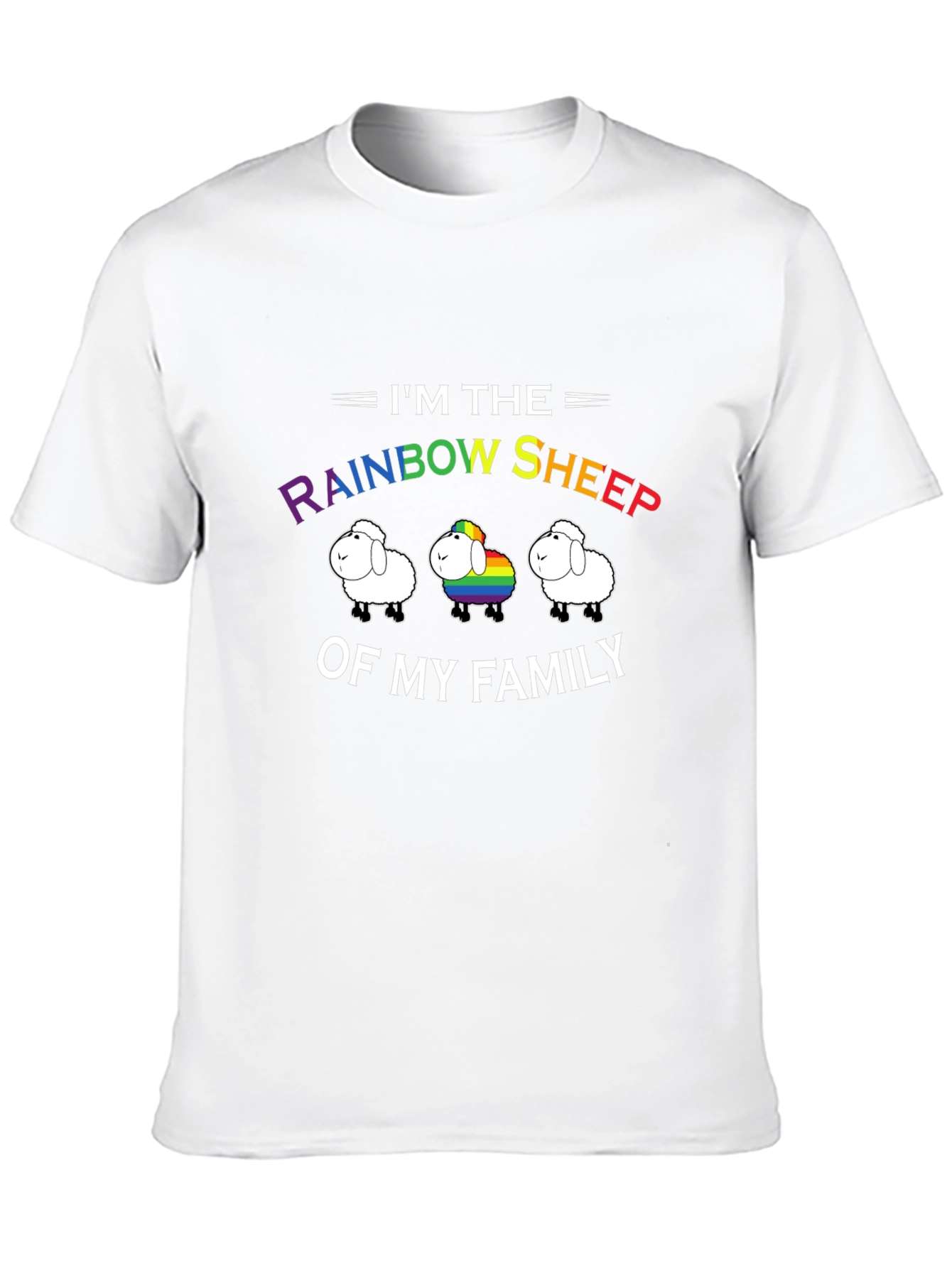Rainbow Sheep LGBT Pride T-Shirt
