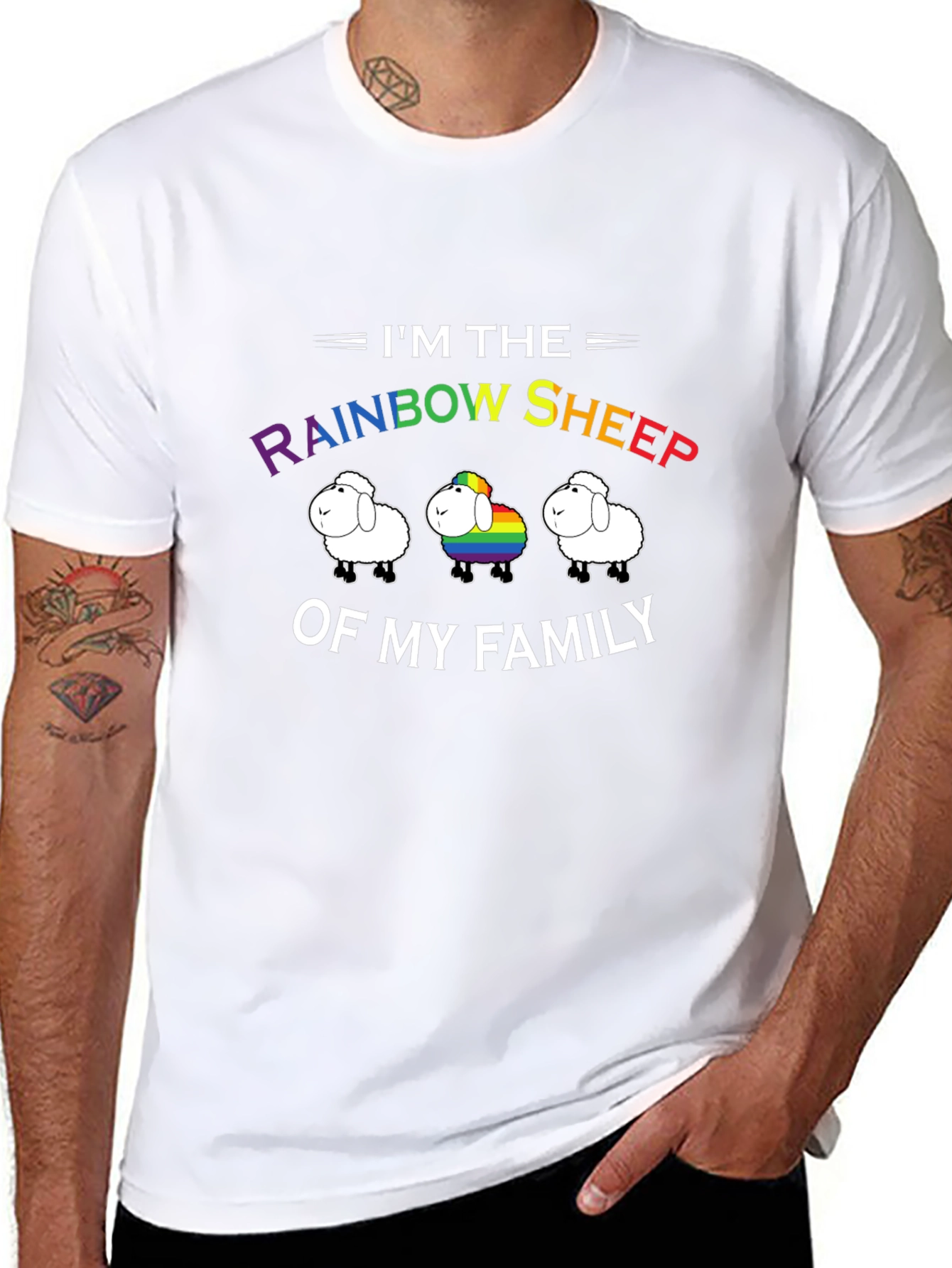 Rainbow Sheep LGBT Pride T-Shirt