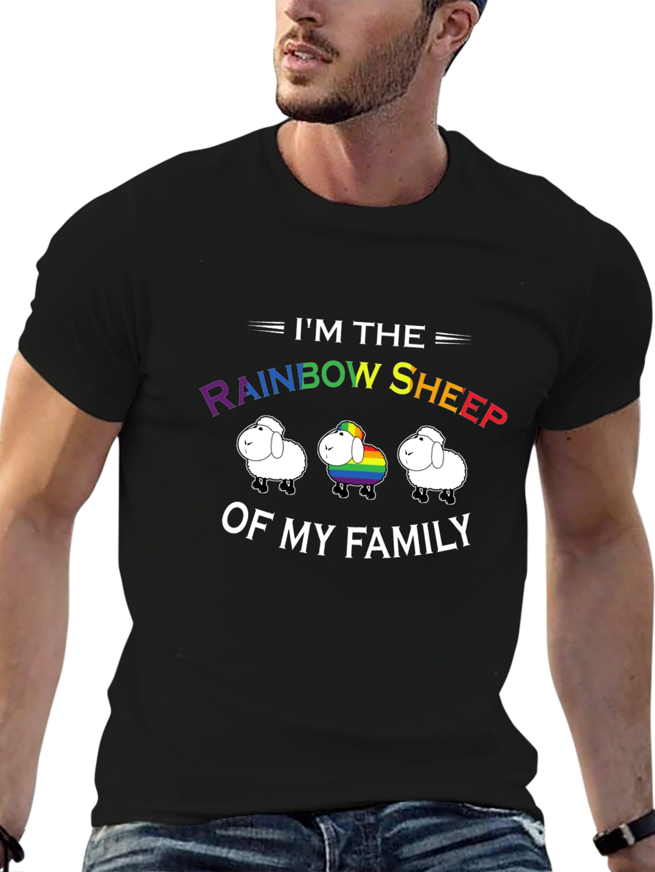 Rainbow Sheep LGBT Pride T-Shirt