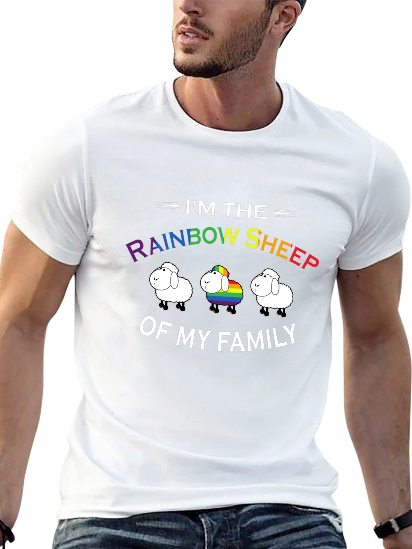 Rainbow Sheep LGBT Pride T-Shirt
