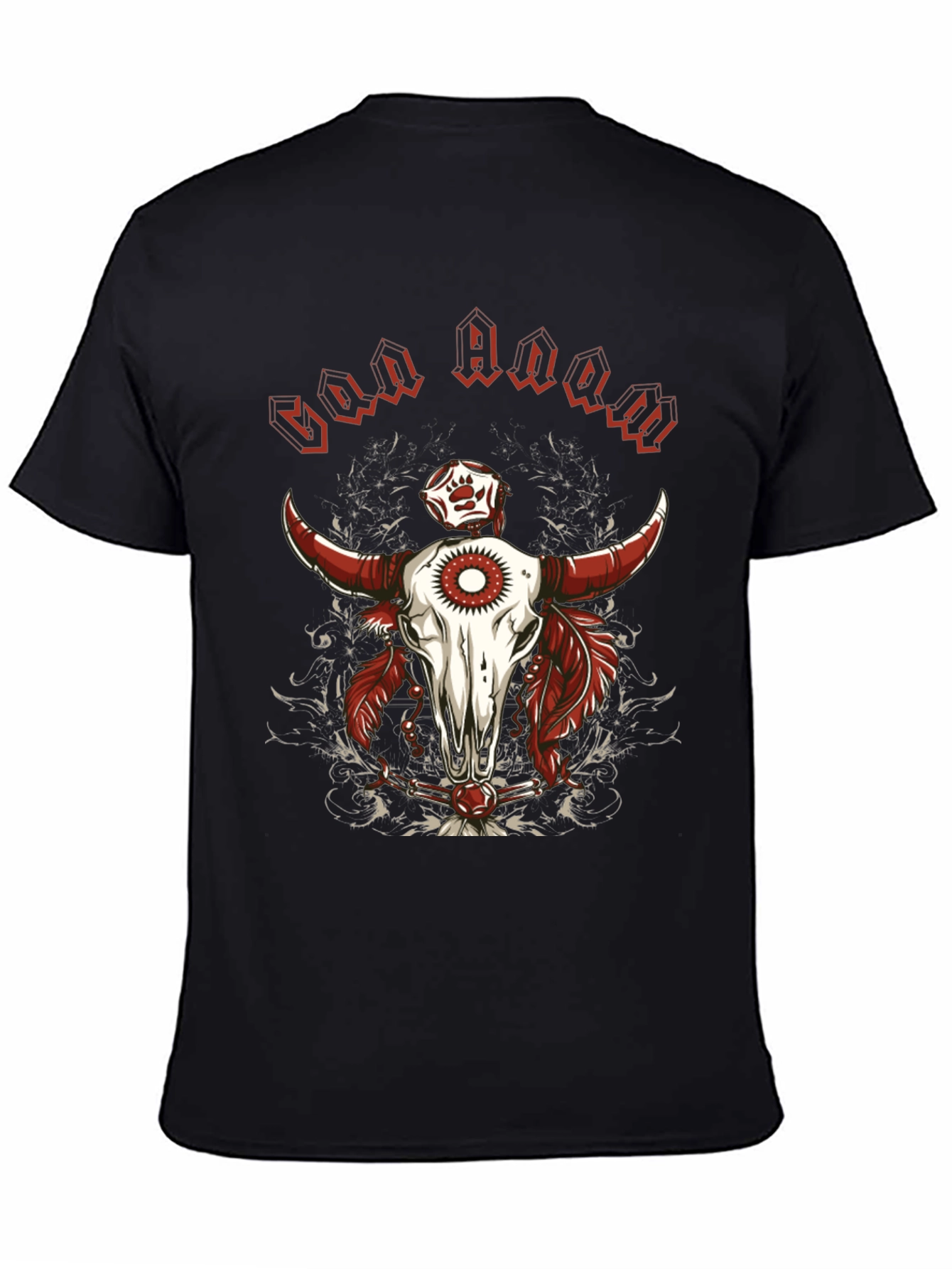 Graphic Tee - Bull Skull Design