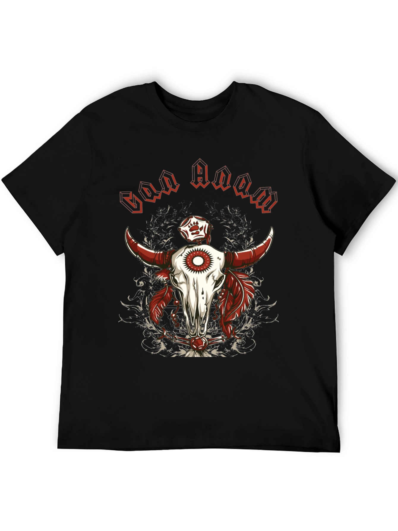 Graphic Tee - Bull Skull Design