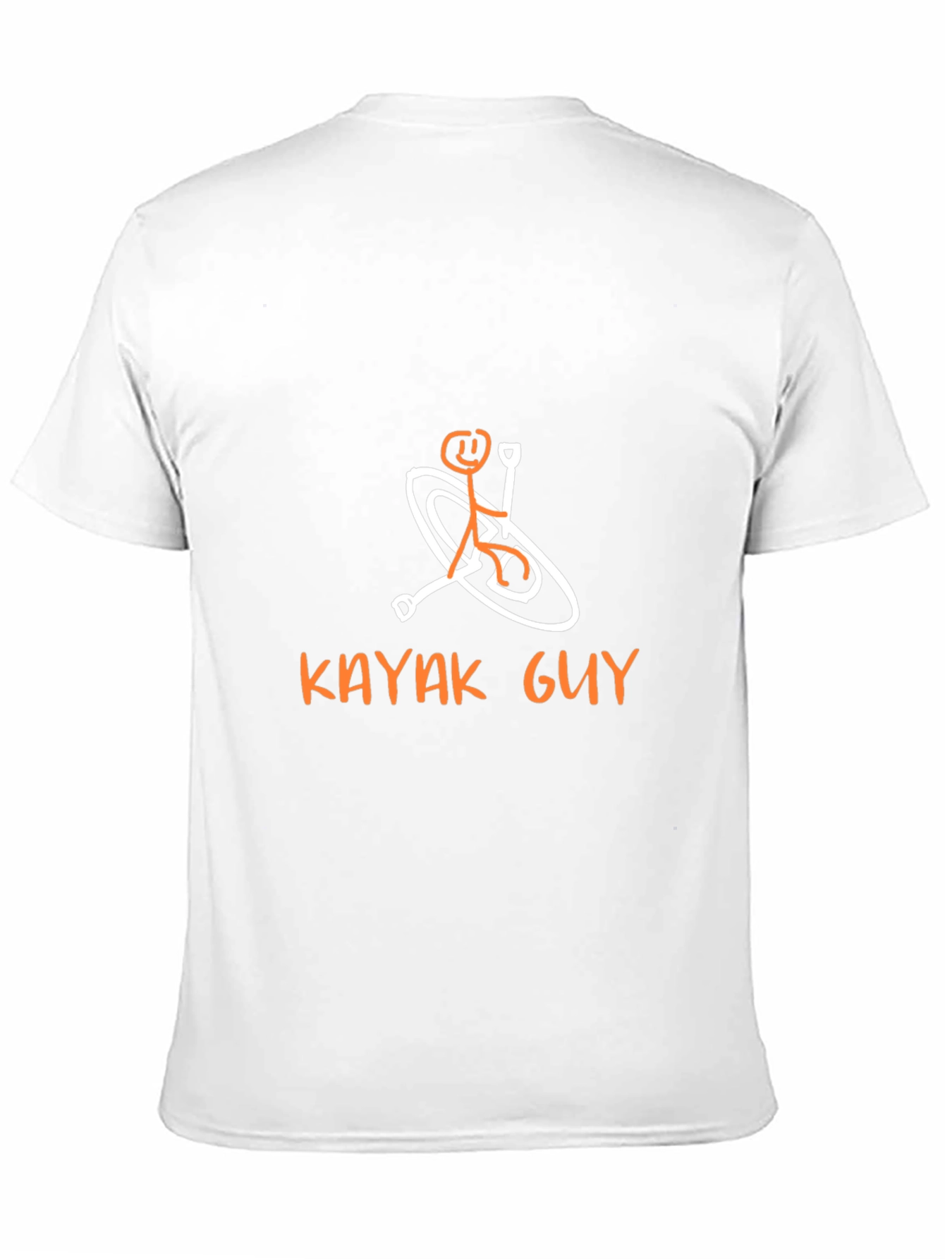Kayaking Stick Figure Graphic Tee - Black