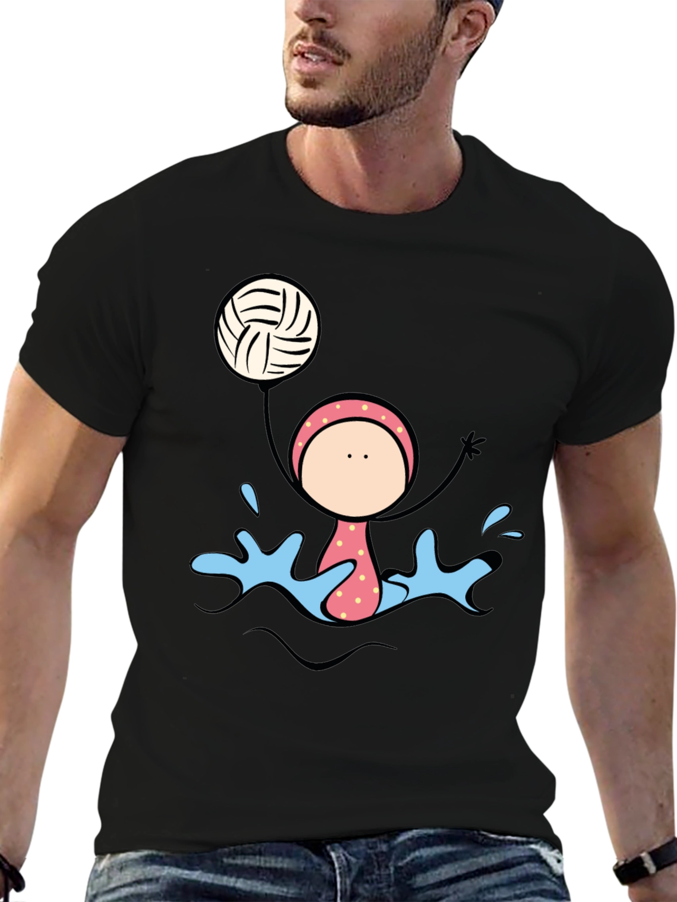 Water Polo Player Graphic Tee