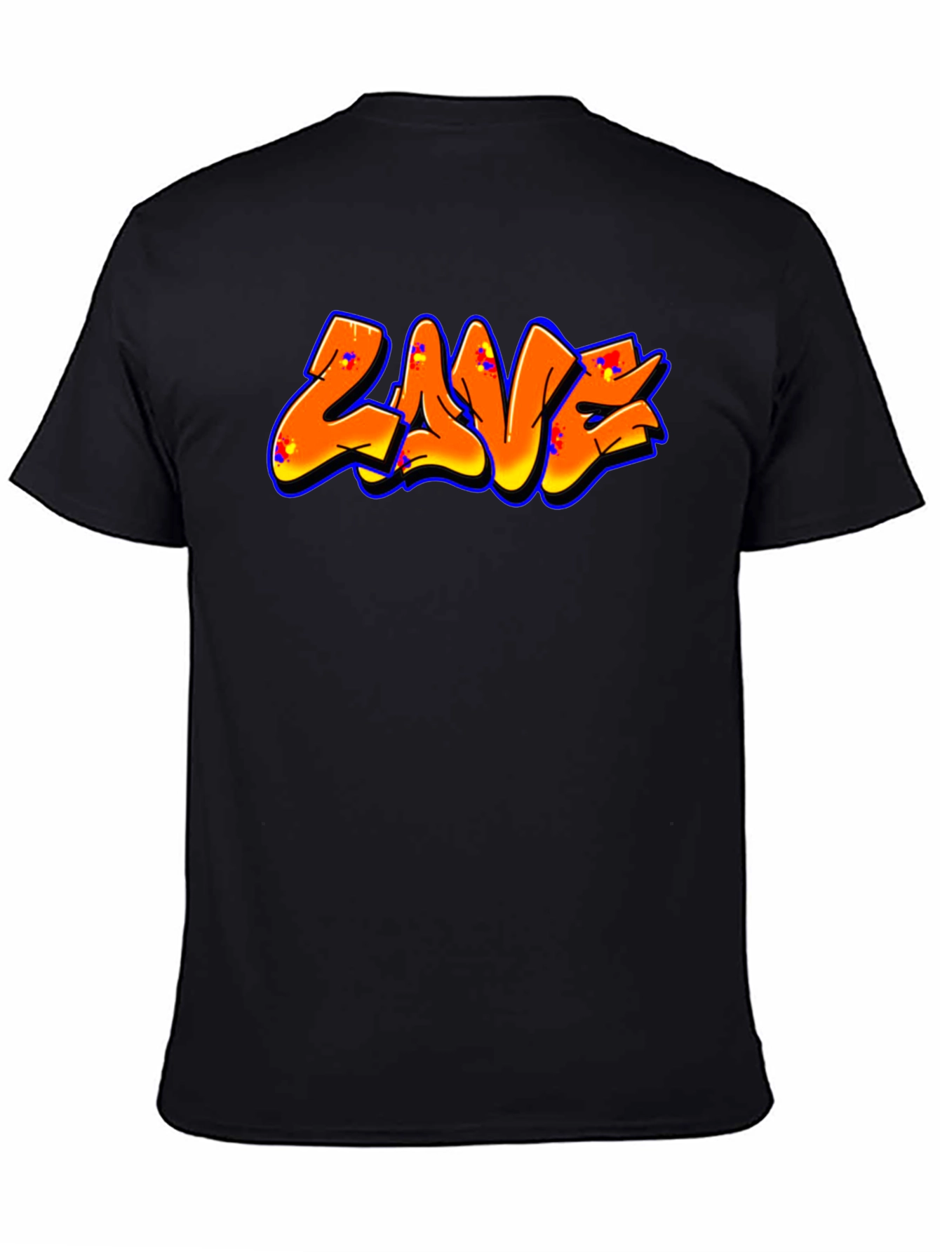 Graffiti Style Tee - Orange ZAVE Design