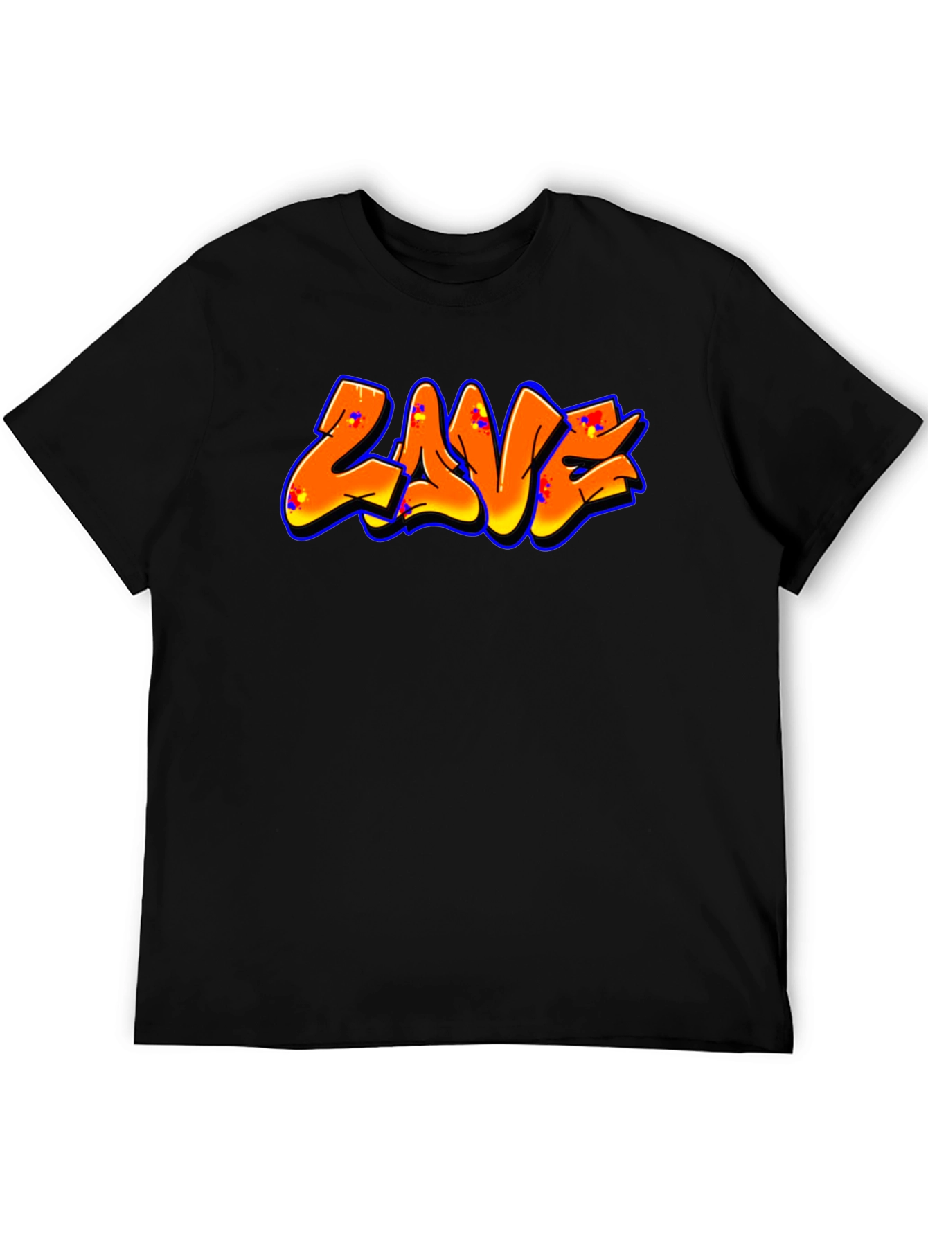 Graffiti Style Tee - Orange ZAVE Design