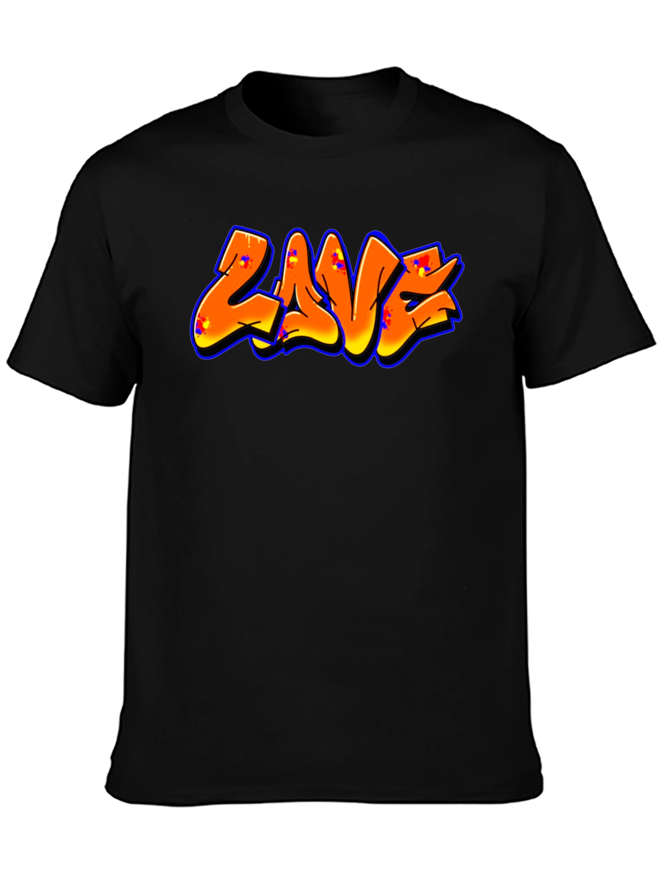 Graffiti Style Tee - Orange ZAVE Design