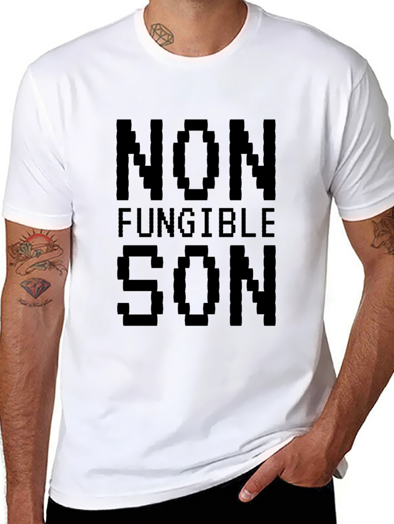 Non Fungible Son Black Graphic Tee
