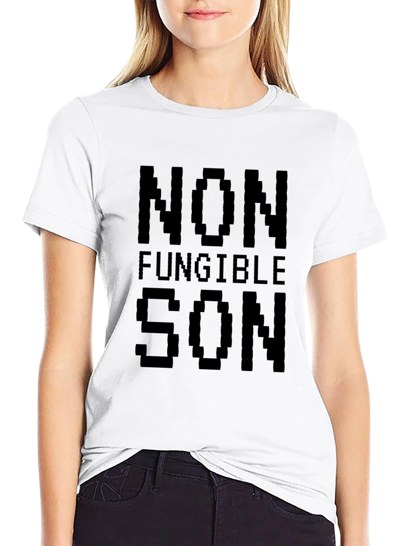 Non Fungible Son Black Graphic Tee
