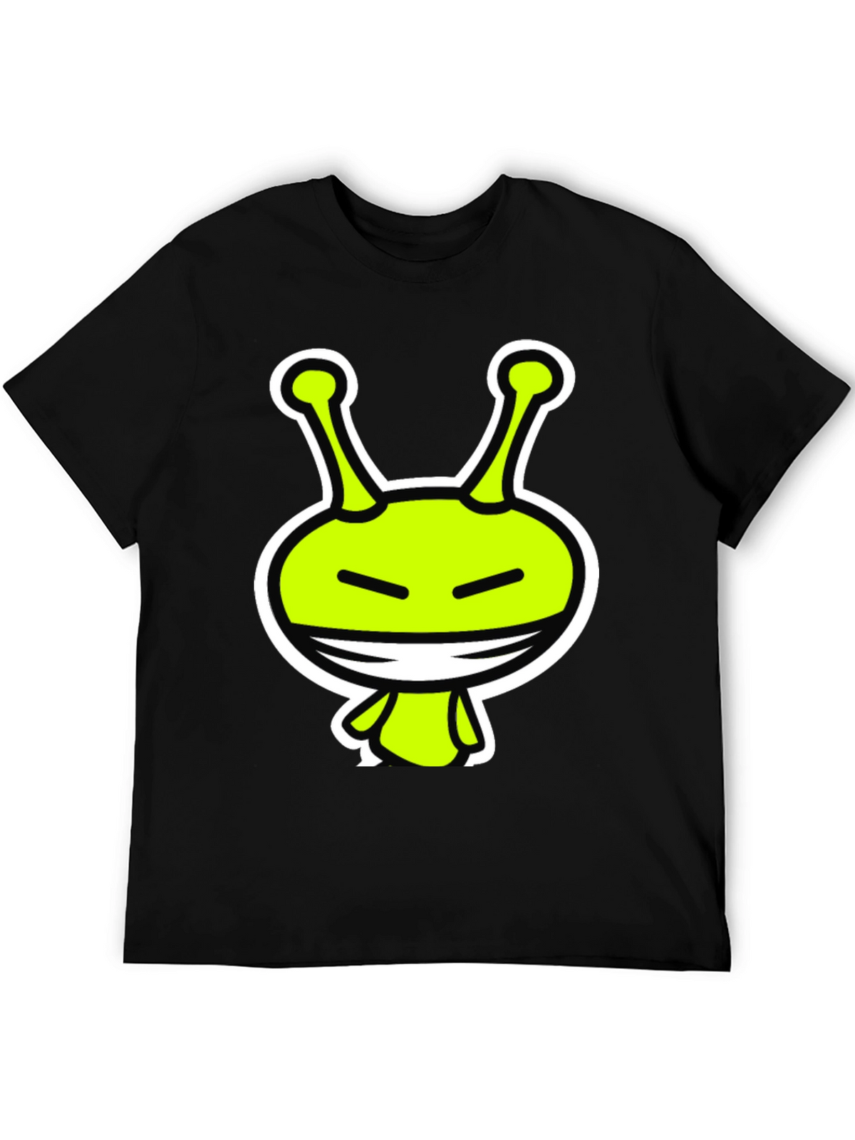 Alien Graphic Tee - Black Crewneck T-Shirt