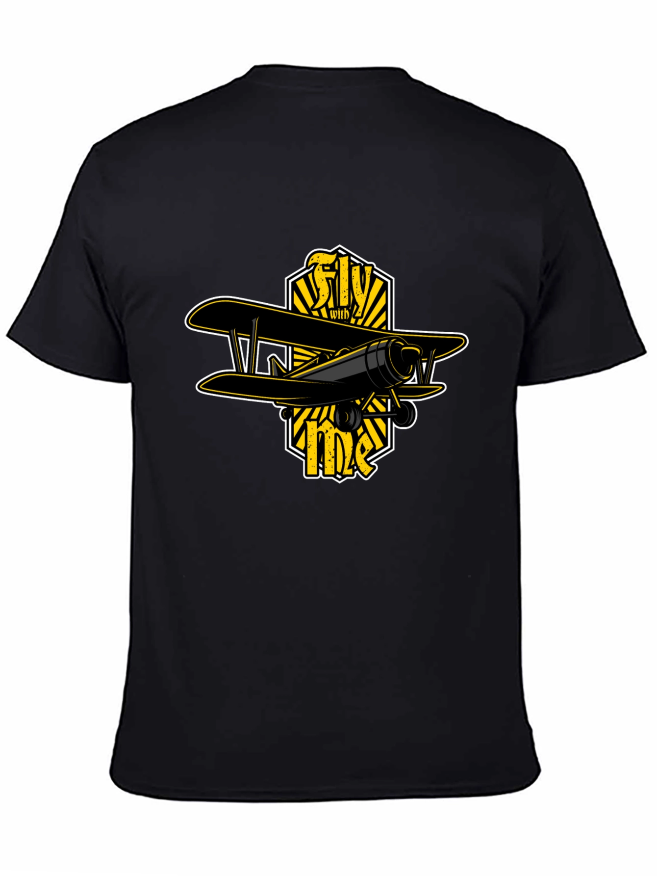 Fly With Me Biplane Graphic T-Shirt