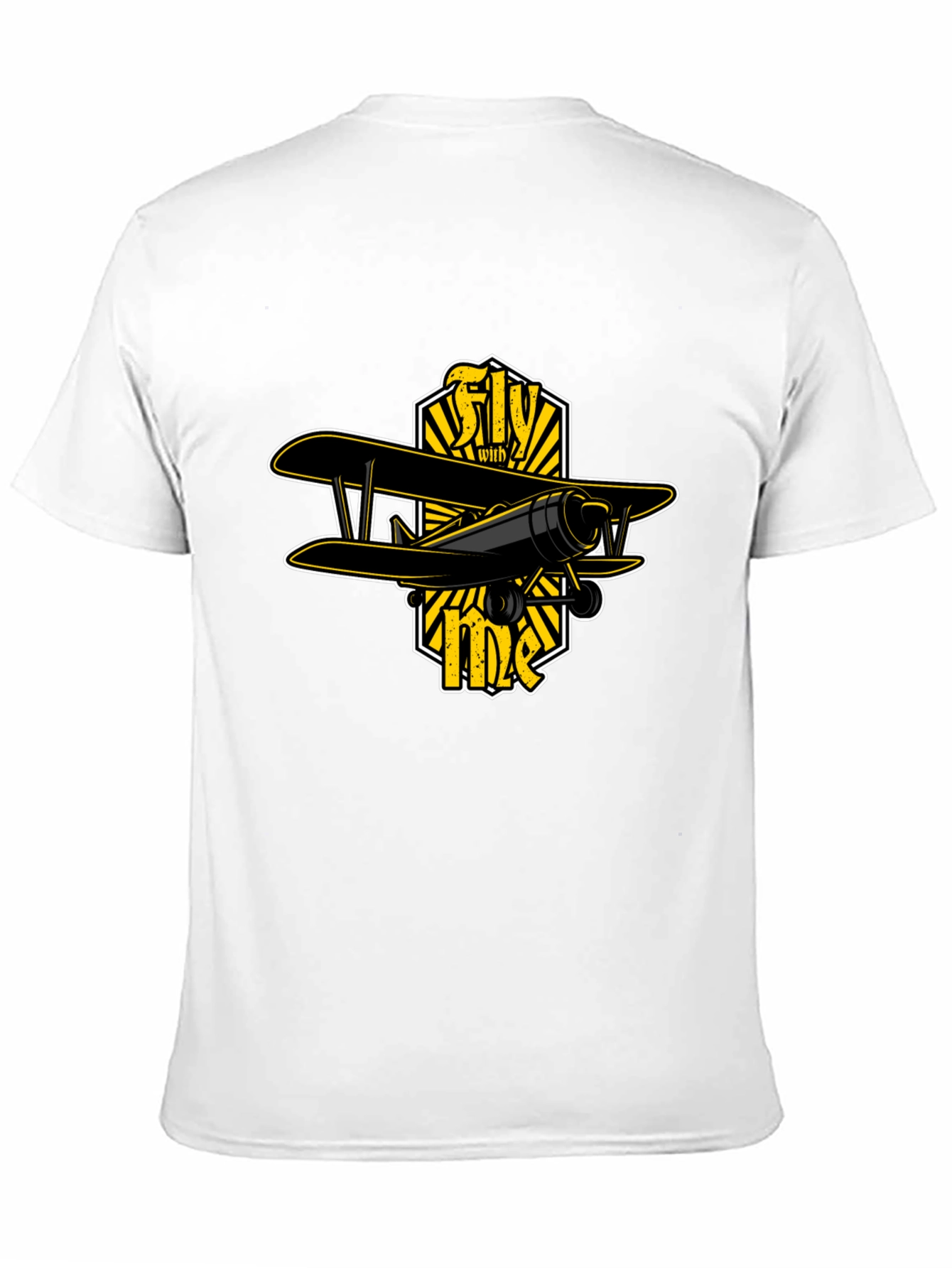 Fly With Me Biplane Graphic T-Shirt