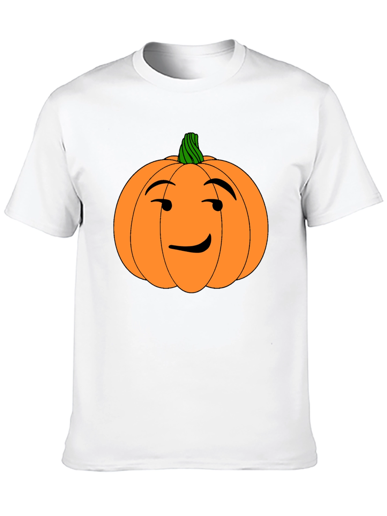 Funny Pumpkin Face Halloween Black T-Shirt