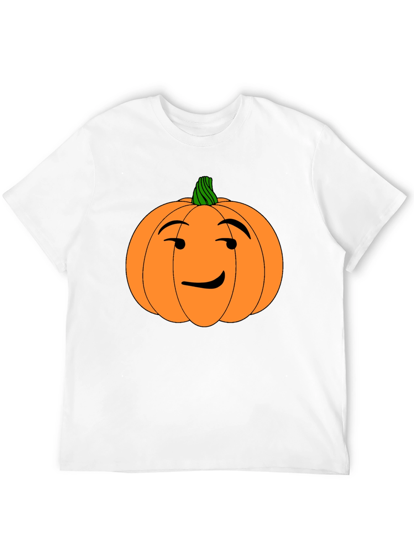 Funny Pumpkin Face Halloween Black T-Shirt